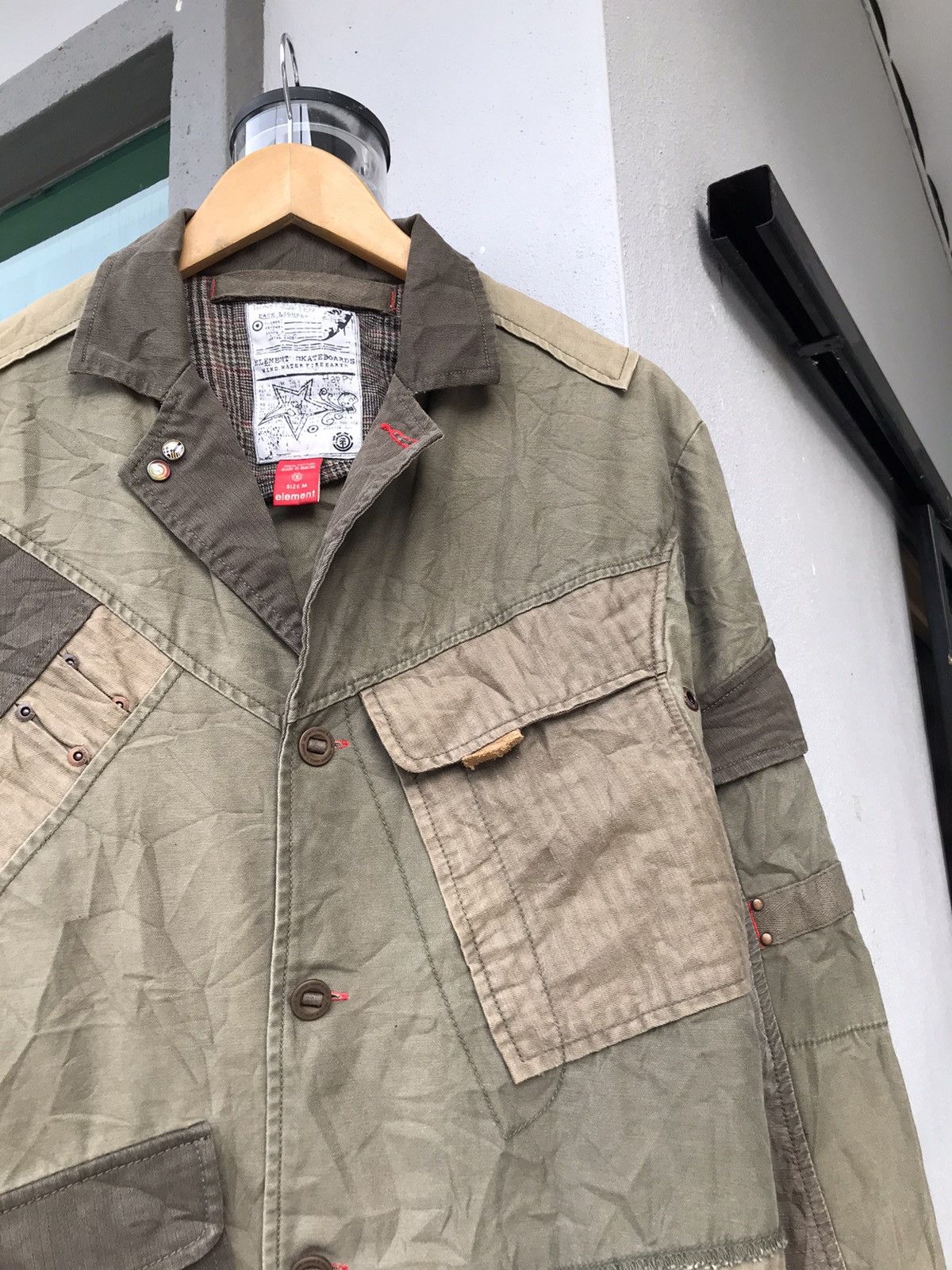 Japanese Brand × Seditionaries × Vintage ❌LAST DROP❌Patchwork Sashiko Jacket Military Style Size US M / EU 48-50 / 2 - 3 Thumbnail