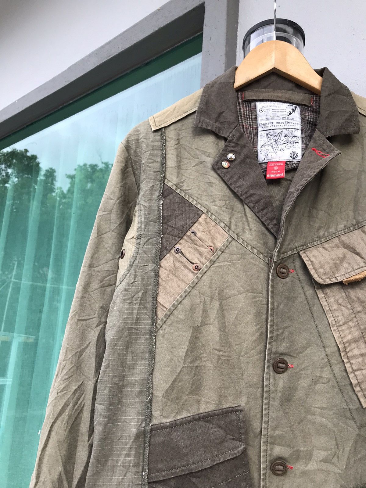 Japanese Brand × Seditionaries × Vintage ❌LAST DROP❌Patchwork Sashiko Jacket Military Style Size US M / EU 48-50 / 2 - 4 Thumbnail