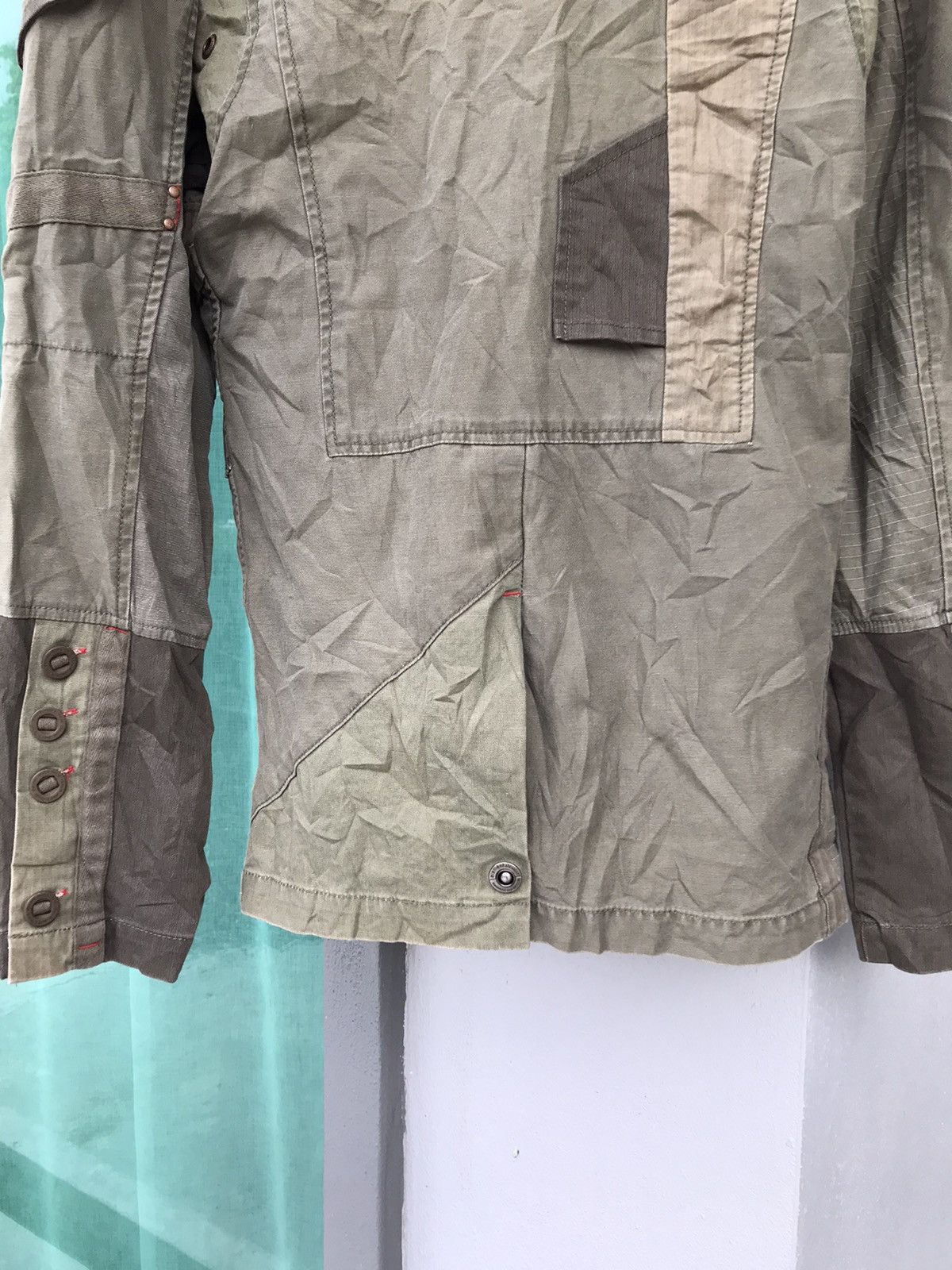Japanese Brand × Seditionaries × Vintage ❌LAST DROP❌Patchwork Sashiko Jacket Military Style Size US M / EU 48-50 / 2 - 14 Thumbnail