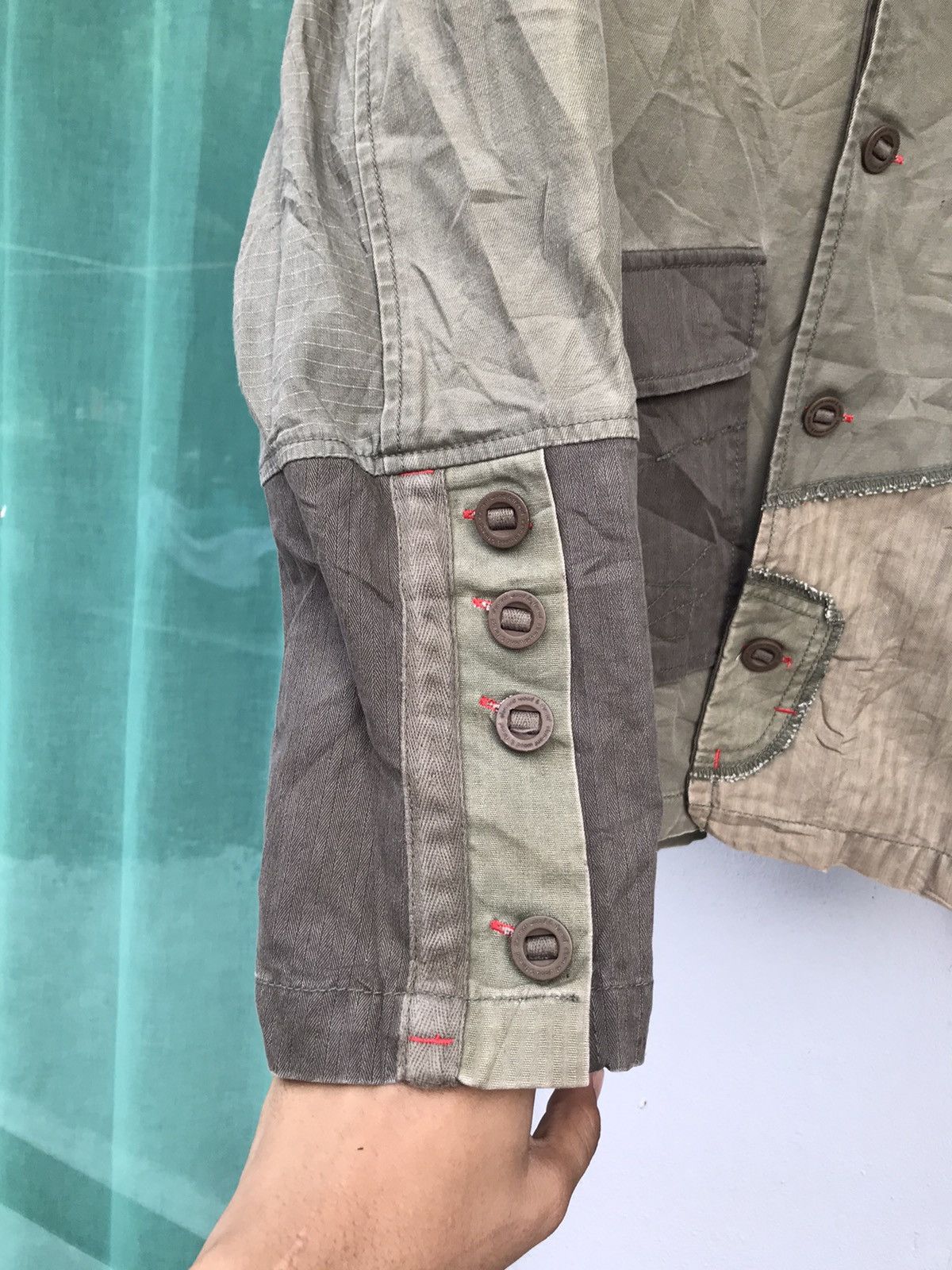Japanese Brand × Seditionaries × Vintage ❌LAST DROP❌Patchwork Sashiko Jacket Military Style Size US M / EU 48-50 / 2 - 7 Thumbnail