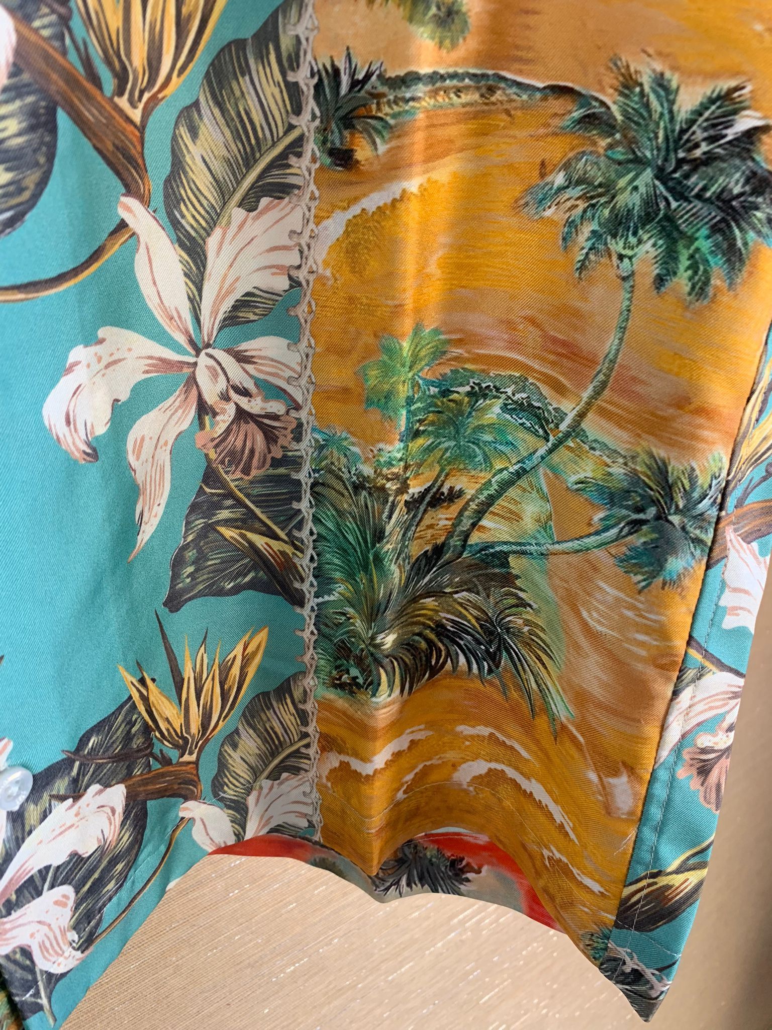 Amiri Hawaiian Patchwork Shirt Size US L / EU 52-54 / 3 - 5 Thumbnail
