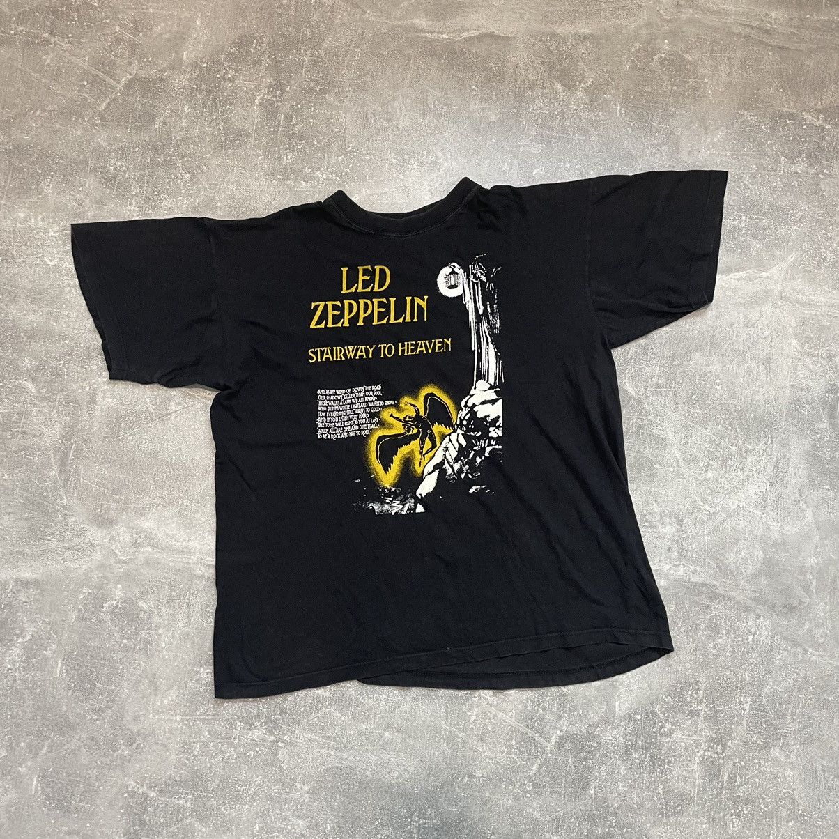 Band Tees × Led Zeppelin × Vintage Vintage Led Zeppelin stairway tee ...