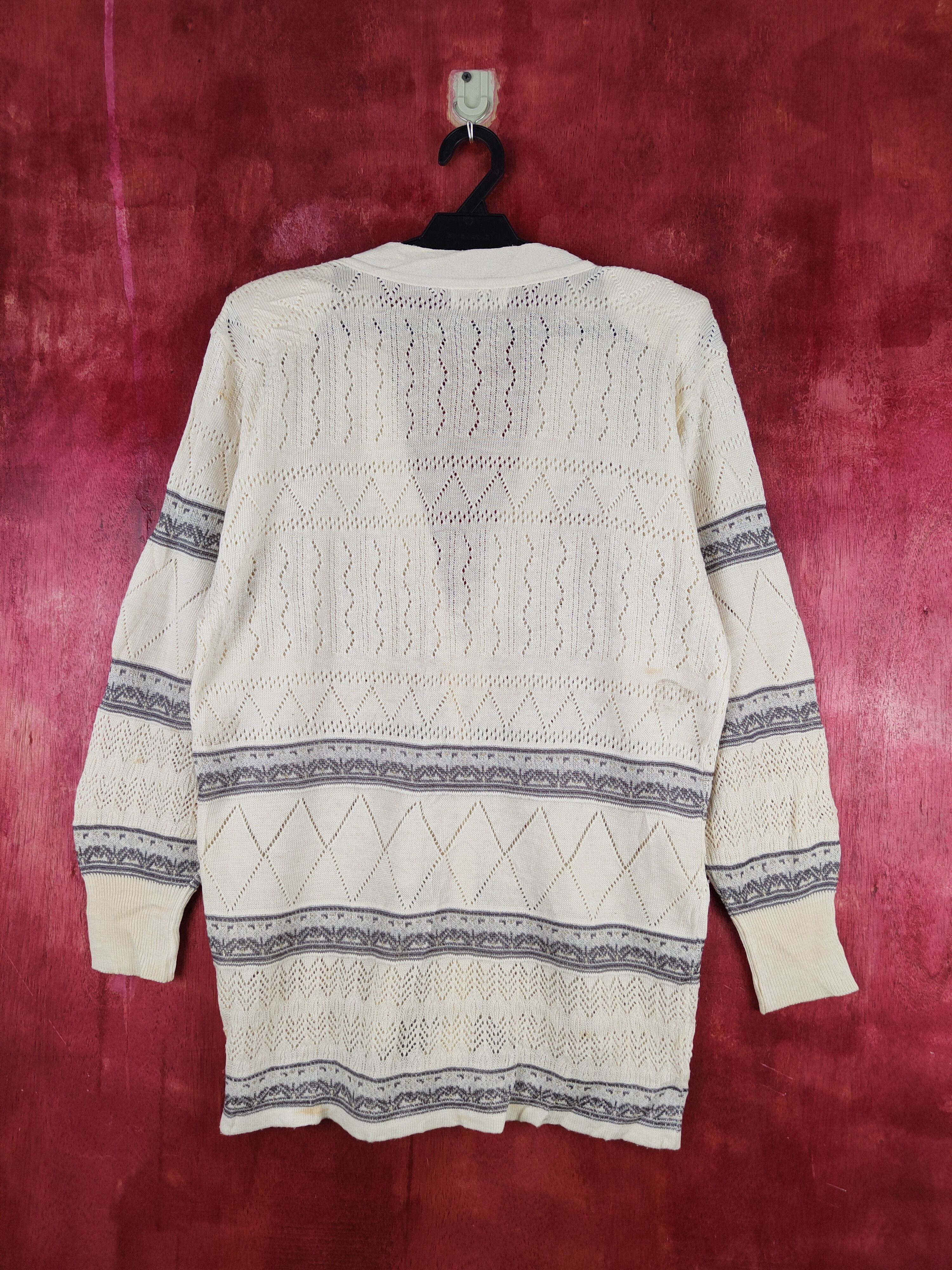 Japanese Brand Japan crochet vintage Cream Knitwear Cardigan #S848 Size M / US 6-8 / IT 42-44 - 8 Thumbnail