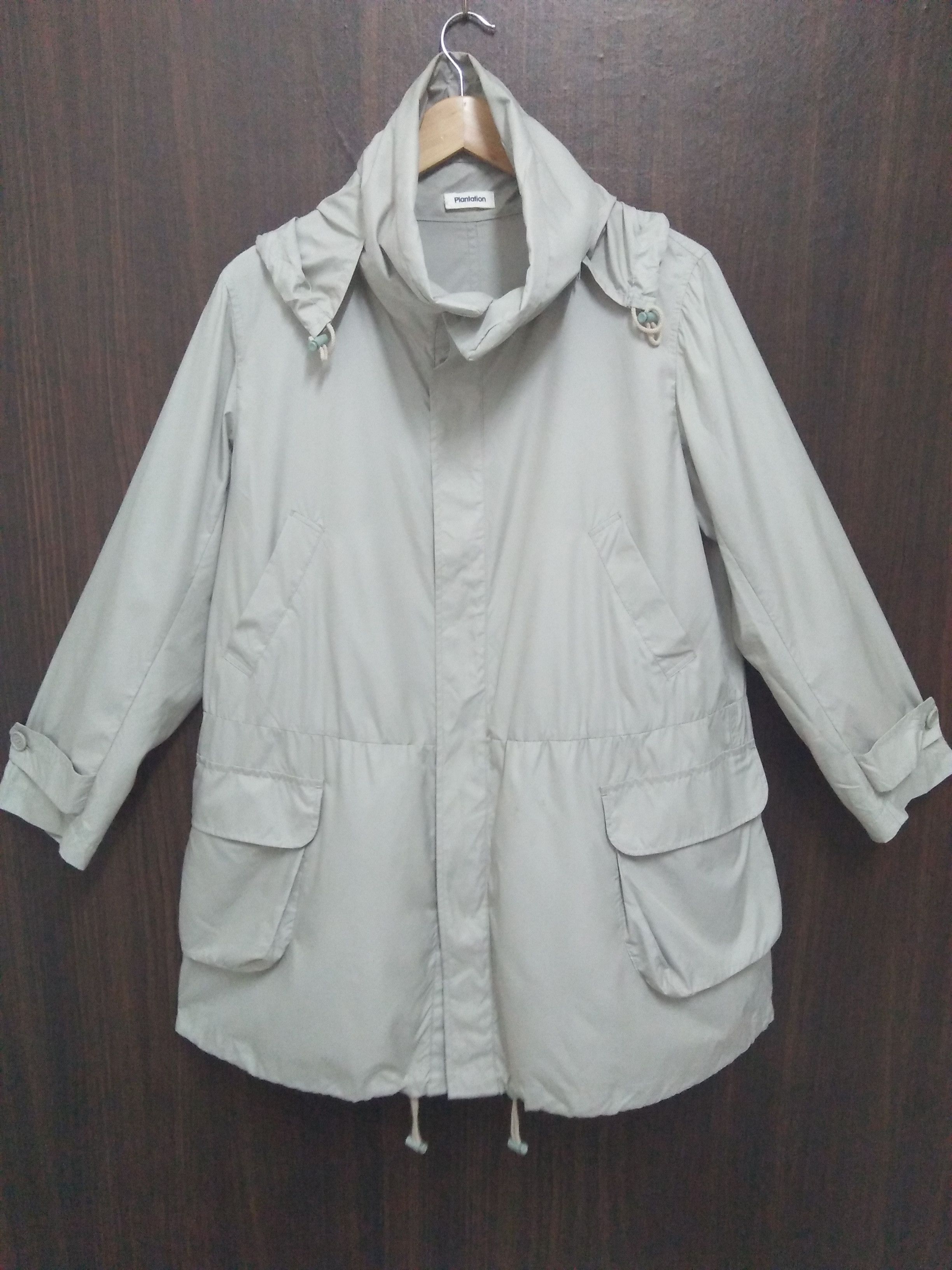 image of Archival Clothing x Issey Miyake Plantation By Issey Miyake Soft Jacket in Light Grey (Size Medium)
