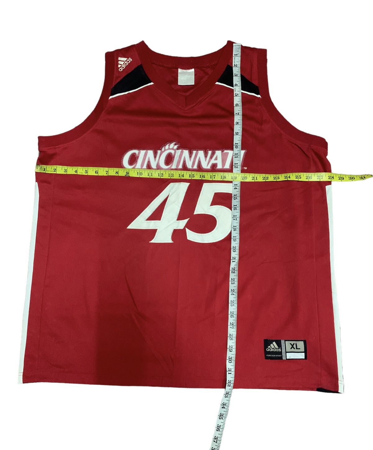 Adidas Y2K Adidas Cincinnati Bearcats #45 Jersey Size US XL / EU 56 / 4 - 4 Thumbnail
