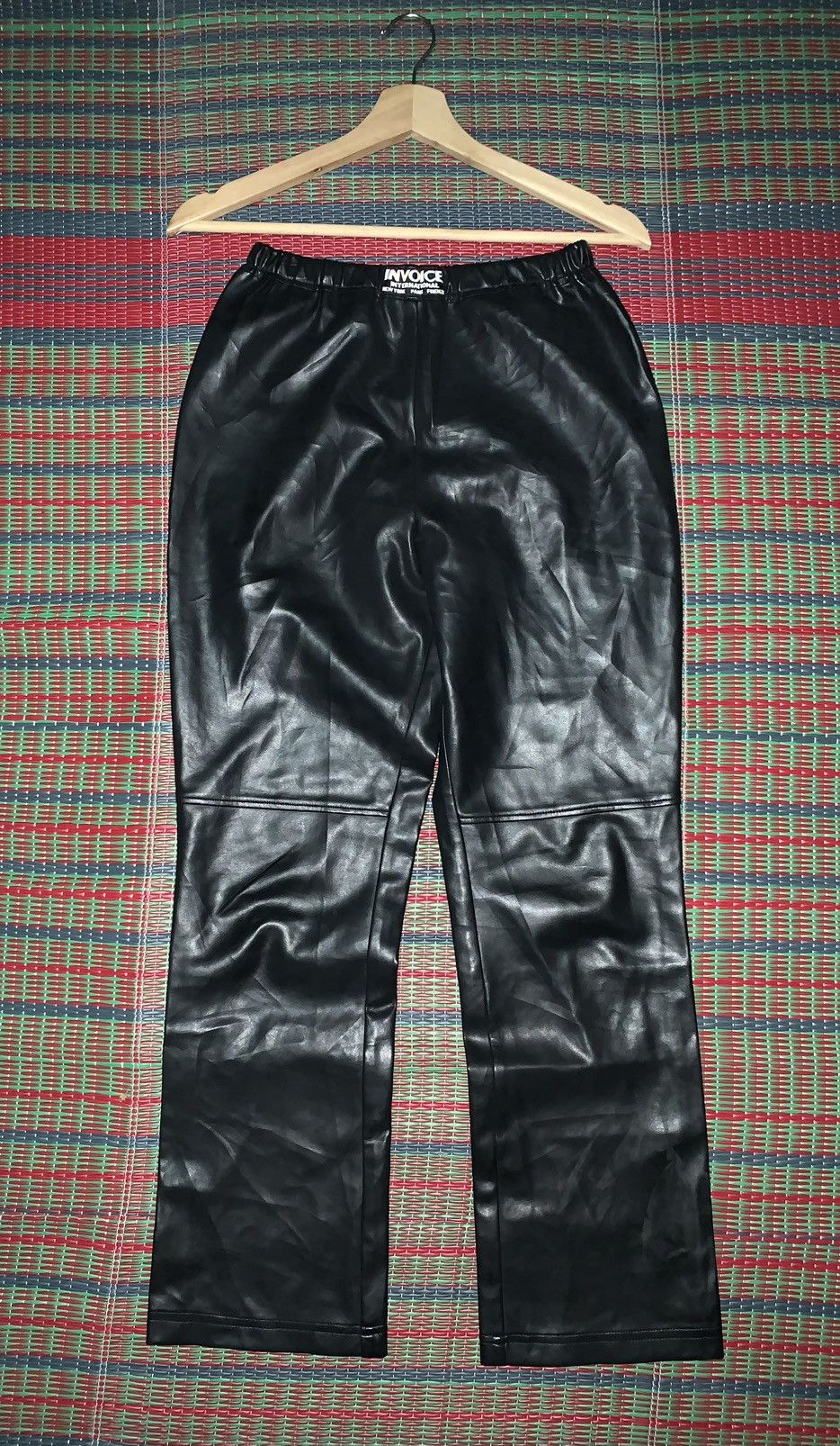 image of Vintage Latex Invoice Pants(Celebrity Official) in Black, Women's (Size 24)