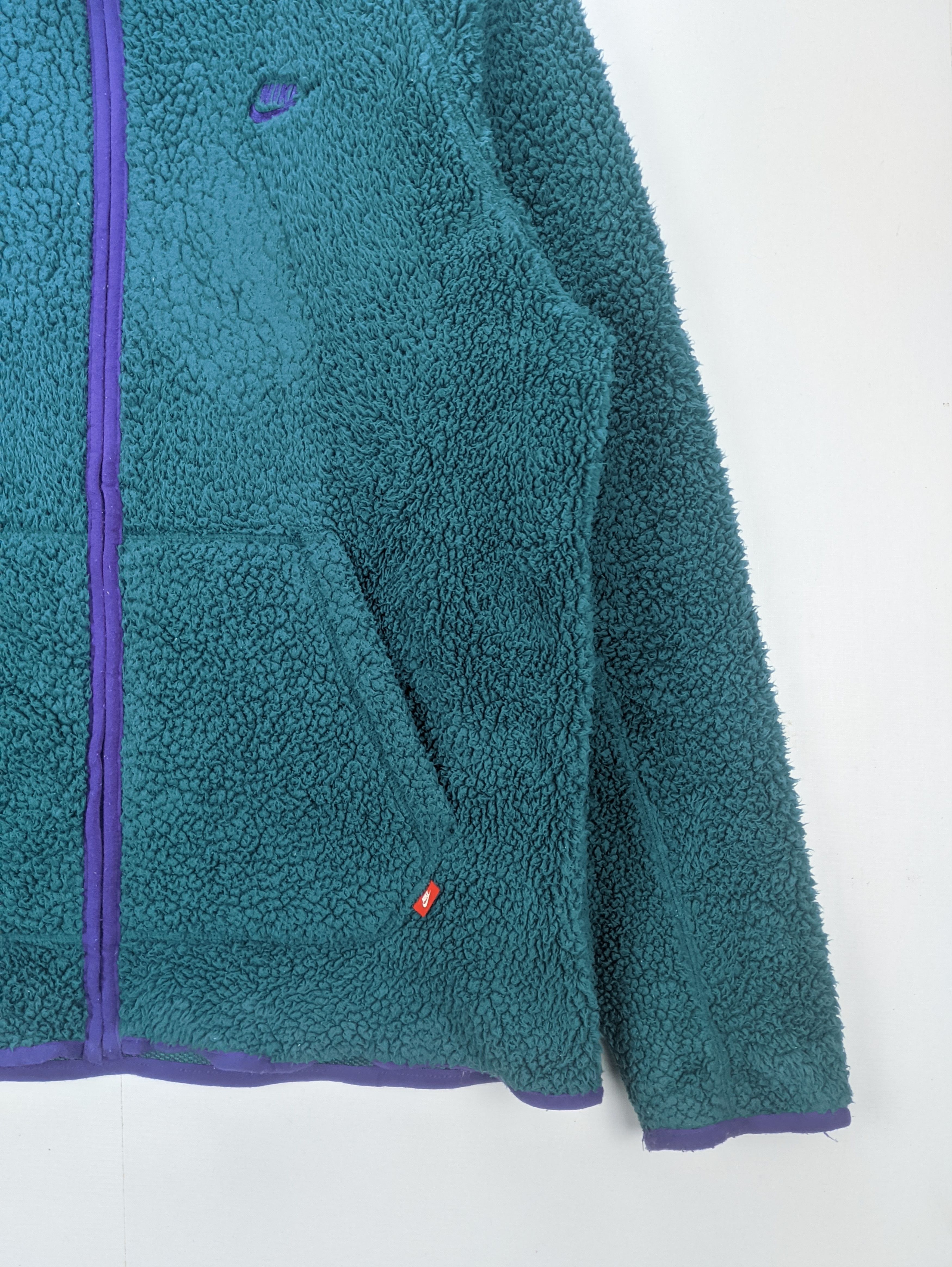 Nike Steals🔥Nike Sherpa Jacket Zipper Up Size US L / EU 52-54 / 3 - 7 Thumbnail