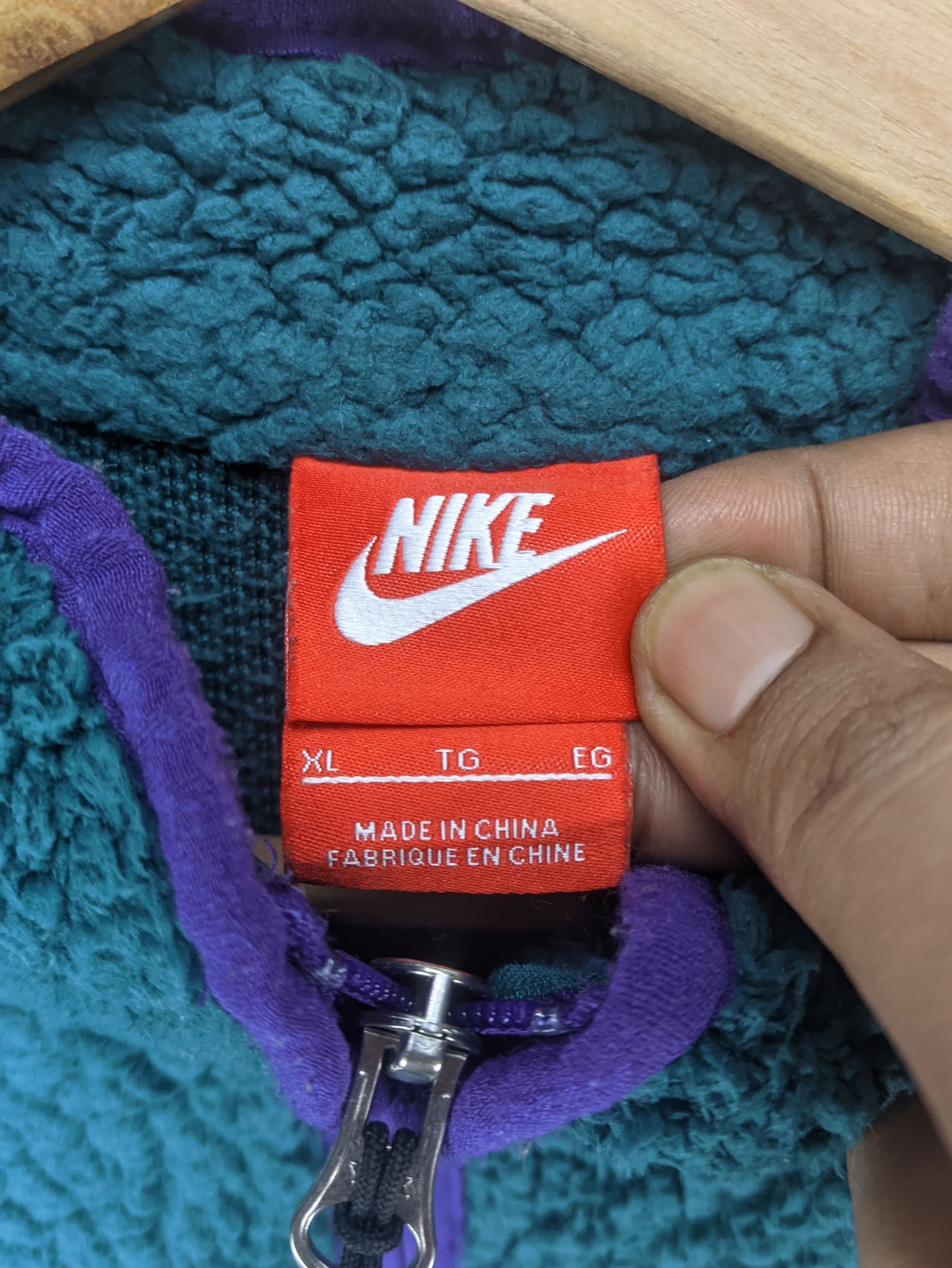 Nike Steals🔥Nike Sherpa Jacket Zipper Up Size US L / EU 52-54 / 3 - 3 Thumbnail