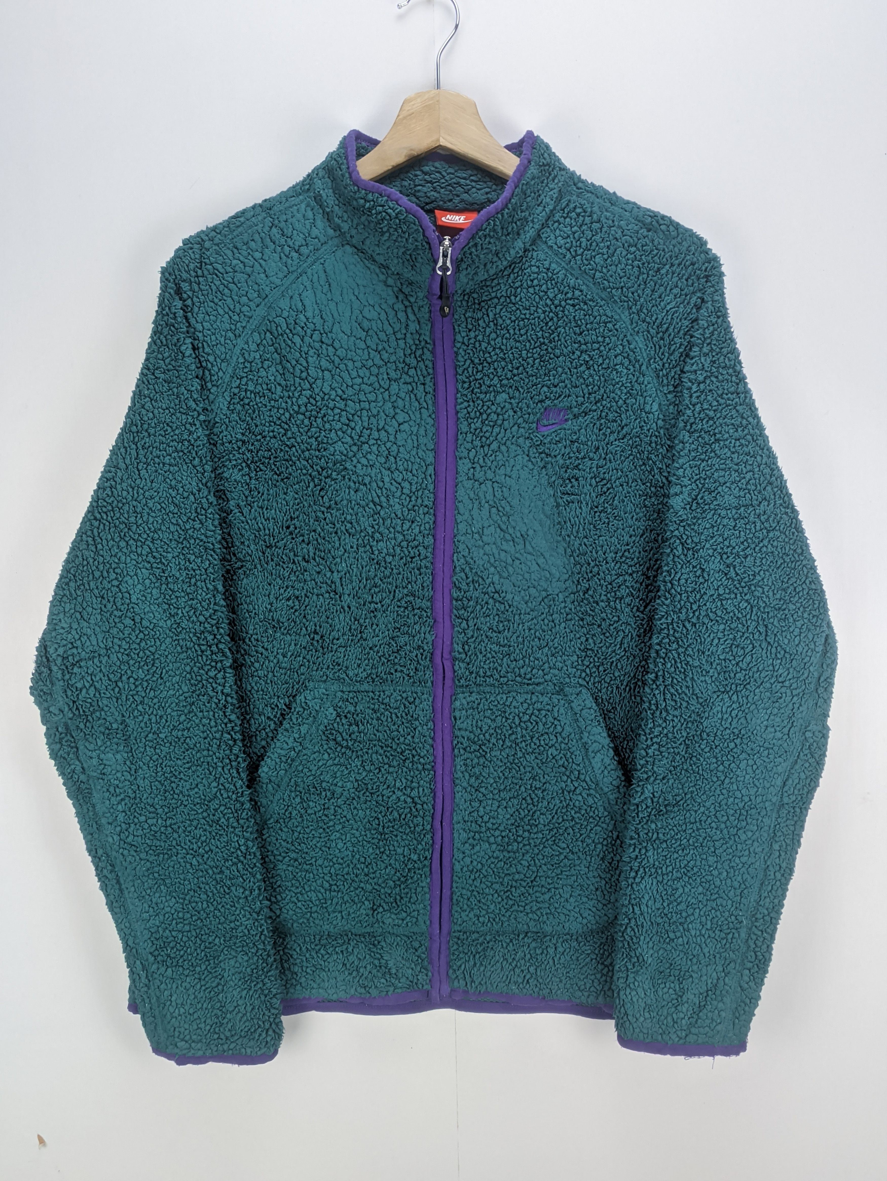 Nike Steals🔥Nike Sherpa Jacket Zipper Up Size US L / EU 52-54 / 3 - 6 Thumbnail
