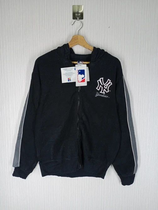 MLB Rare Vintage New York Yankees MLB Hoodie Fleece Jacket Size US L / EU 52-54 / 3 - 1 Thumbnail