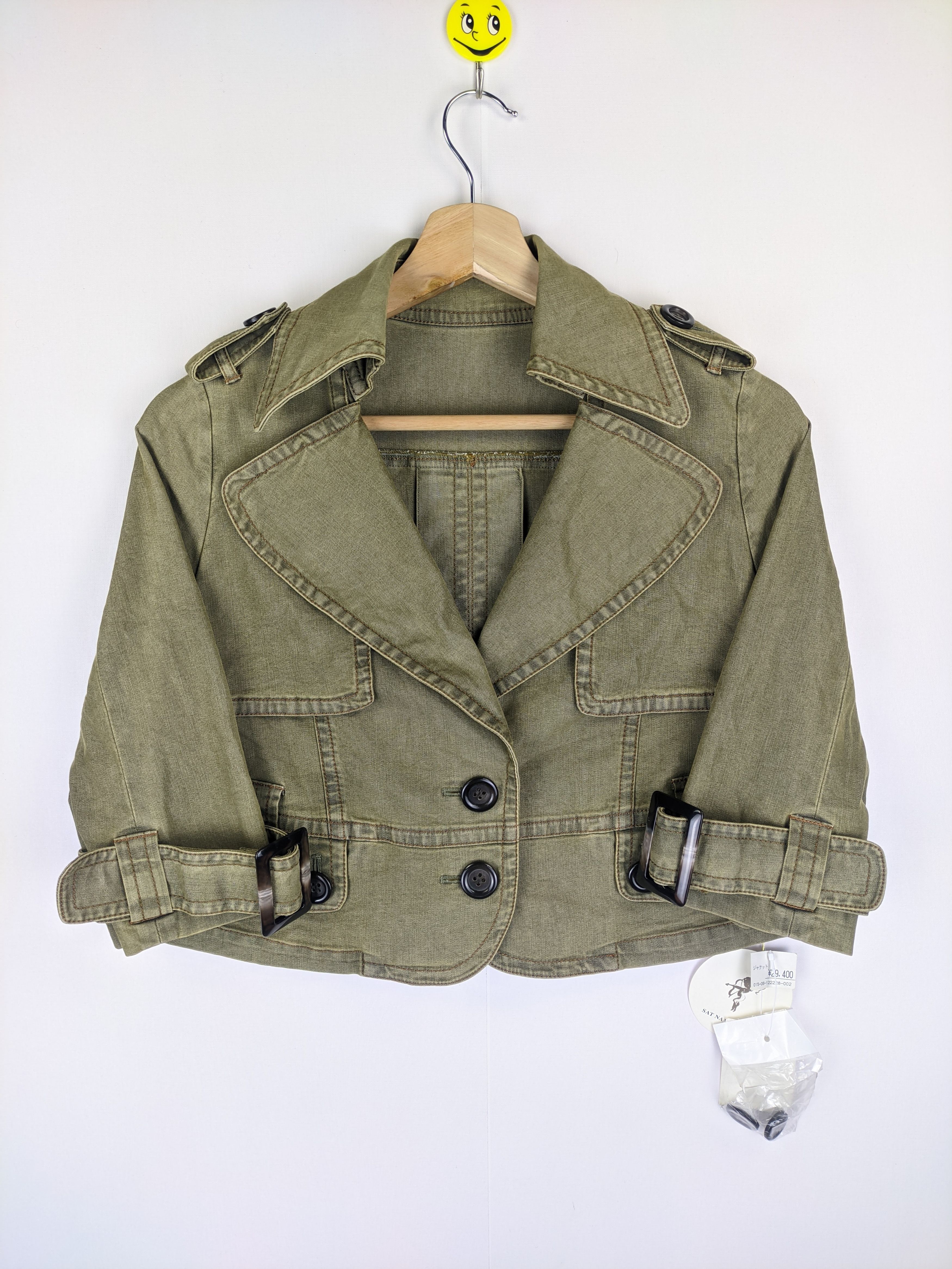 Japanese Brand Steals🔥Vintage Cropped Jacket by Sat Nam Size M / US 6-8 / IT 42-44 - 8 Thumbnail