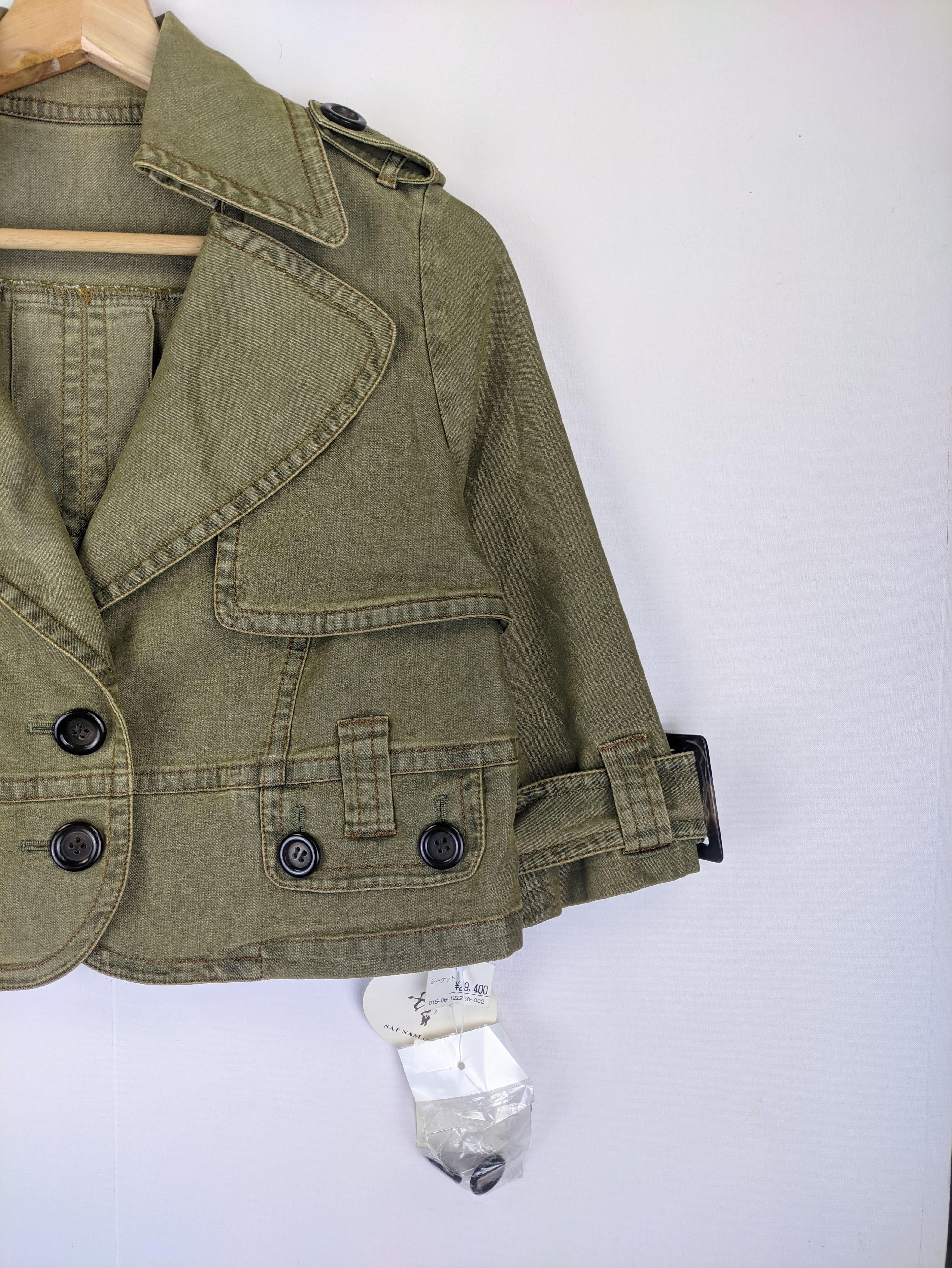 Japanese Brand Steals🔥Vintage Cropped Jacket by Sat Nam Size M / US 6-8 / IT 42-44 - 7 Thumbnail