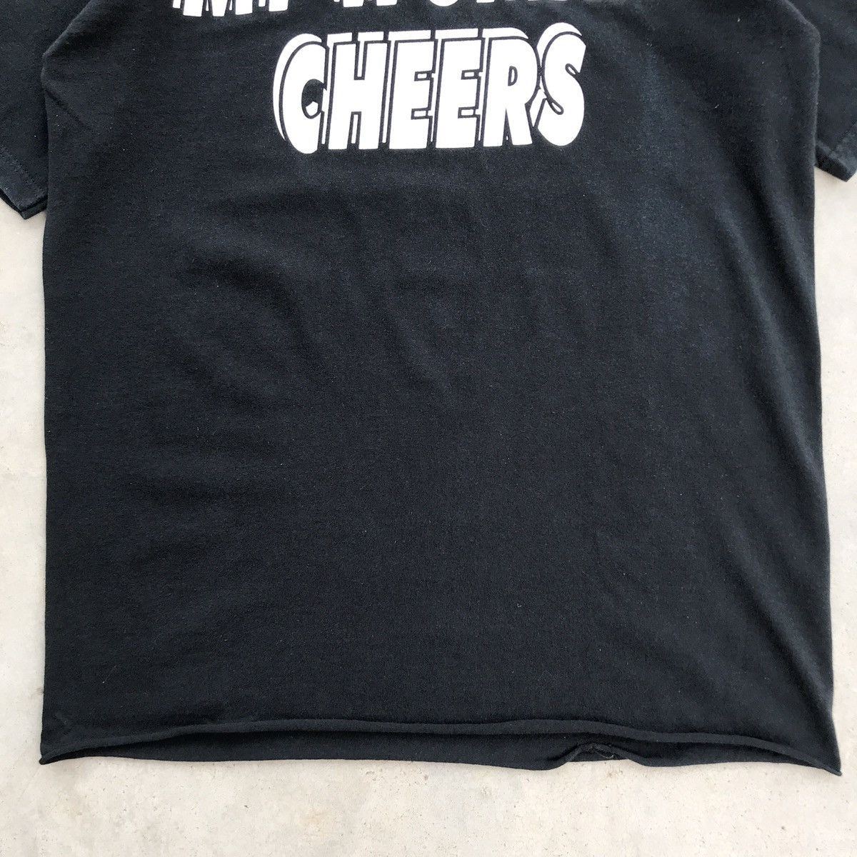 Vintage Vintage 90's Wording - Real Men Date Cheerleaders T-Shirt Size US M / EU 48-50 / 2 - 6 Thumbnail