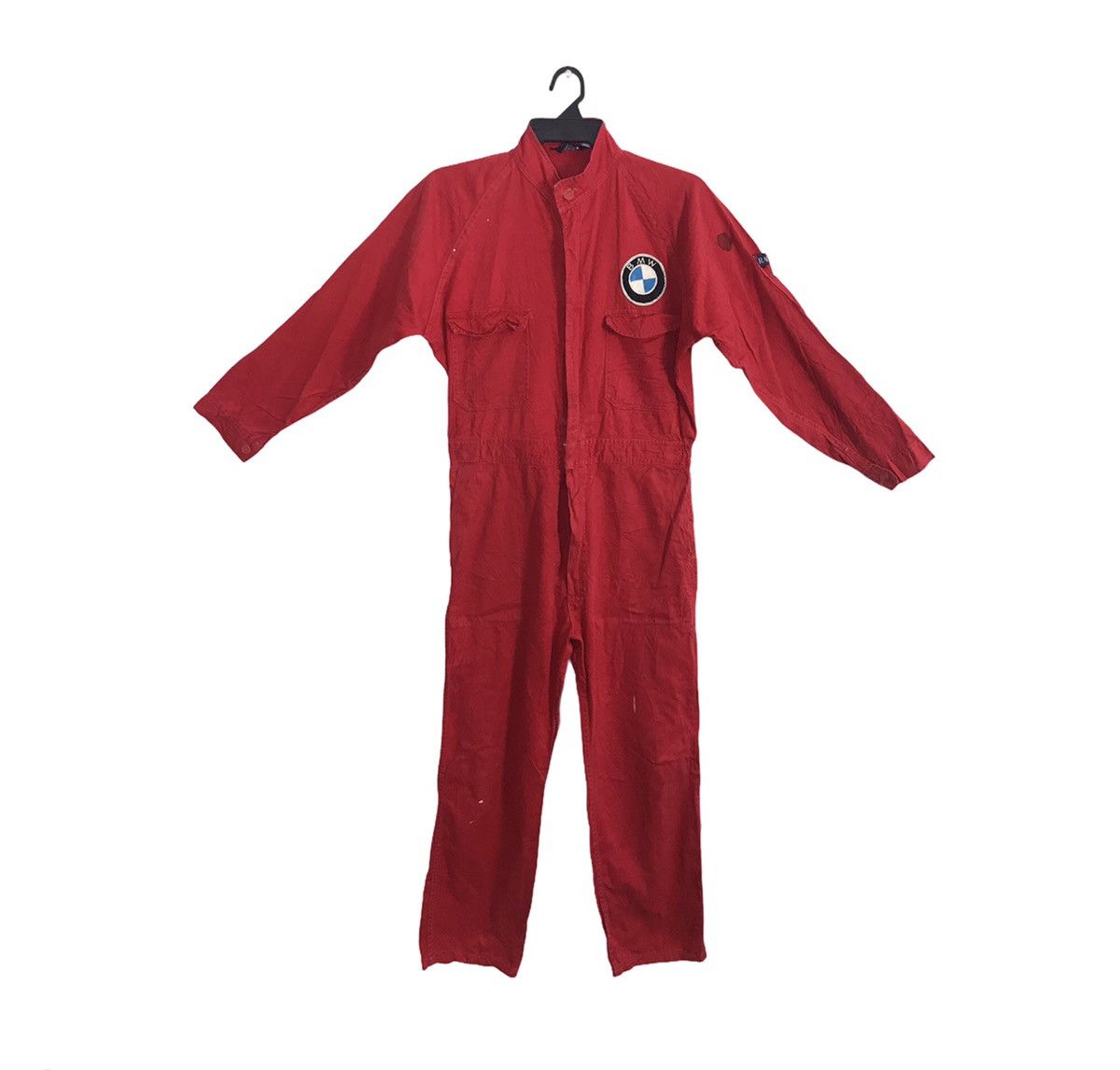 Vintage BMW Racing Uniform Staff Coverall Overall Red Denim Size 32 Size US 32 / EU 48 - 1 Thumbnail