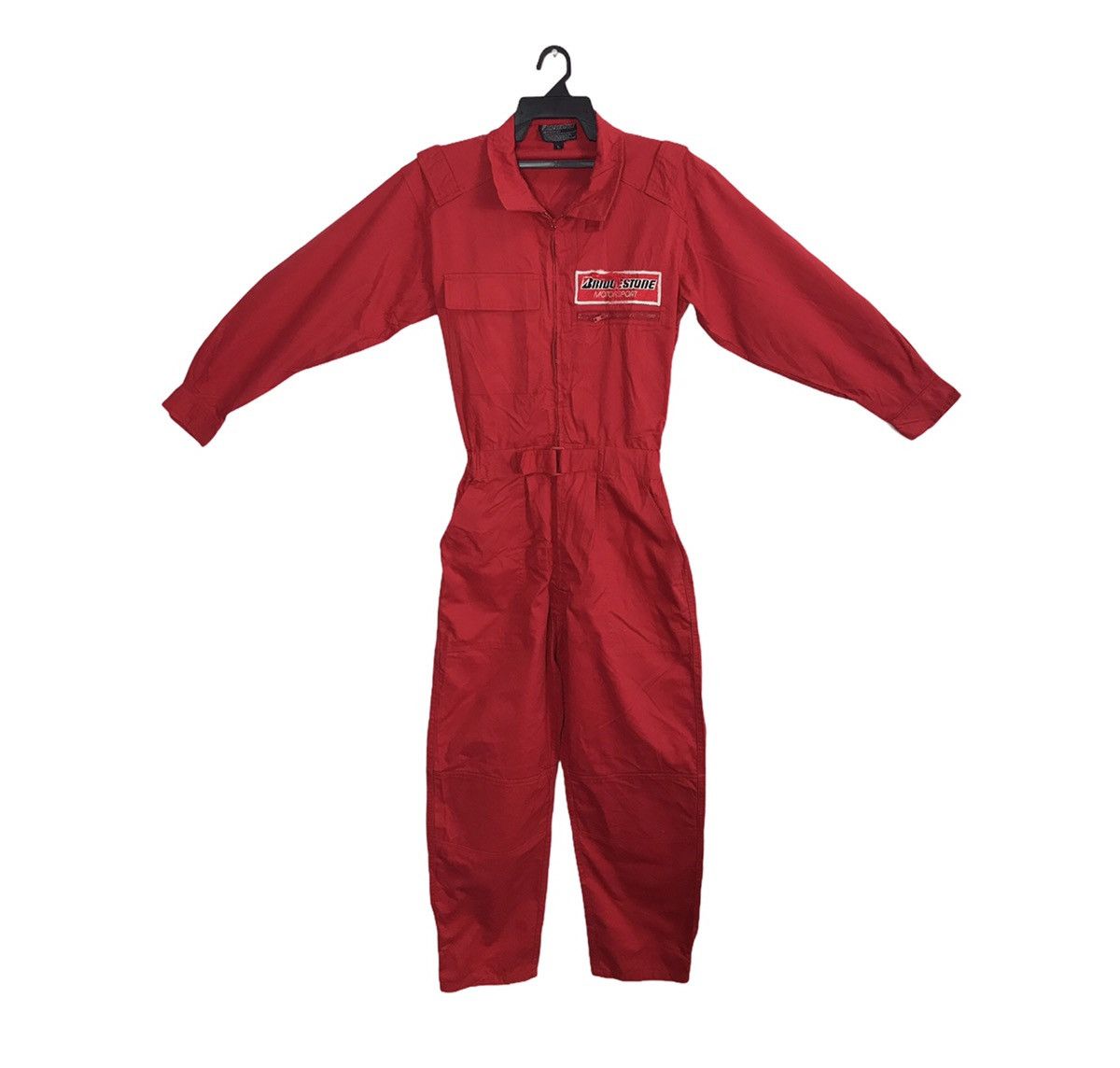 image of Racing x Vintage Bridgestone Motorsport Tyre Uniform Staff Pant Workwear in Red, Men's (Size 26)
