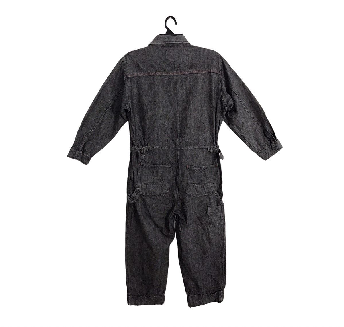 Japanese Brand Evenriver Coverall Striped Denim Pant Workwear Carpenter Size US 38 / EU 54 - 2 Thumbnail