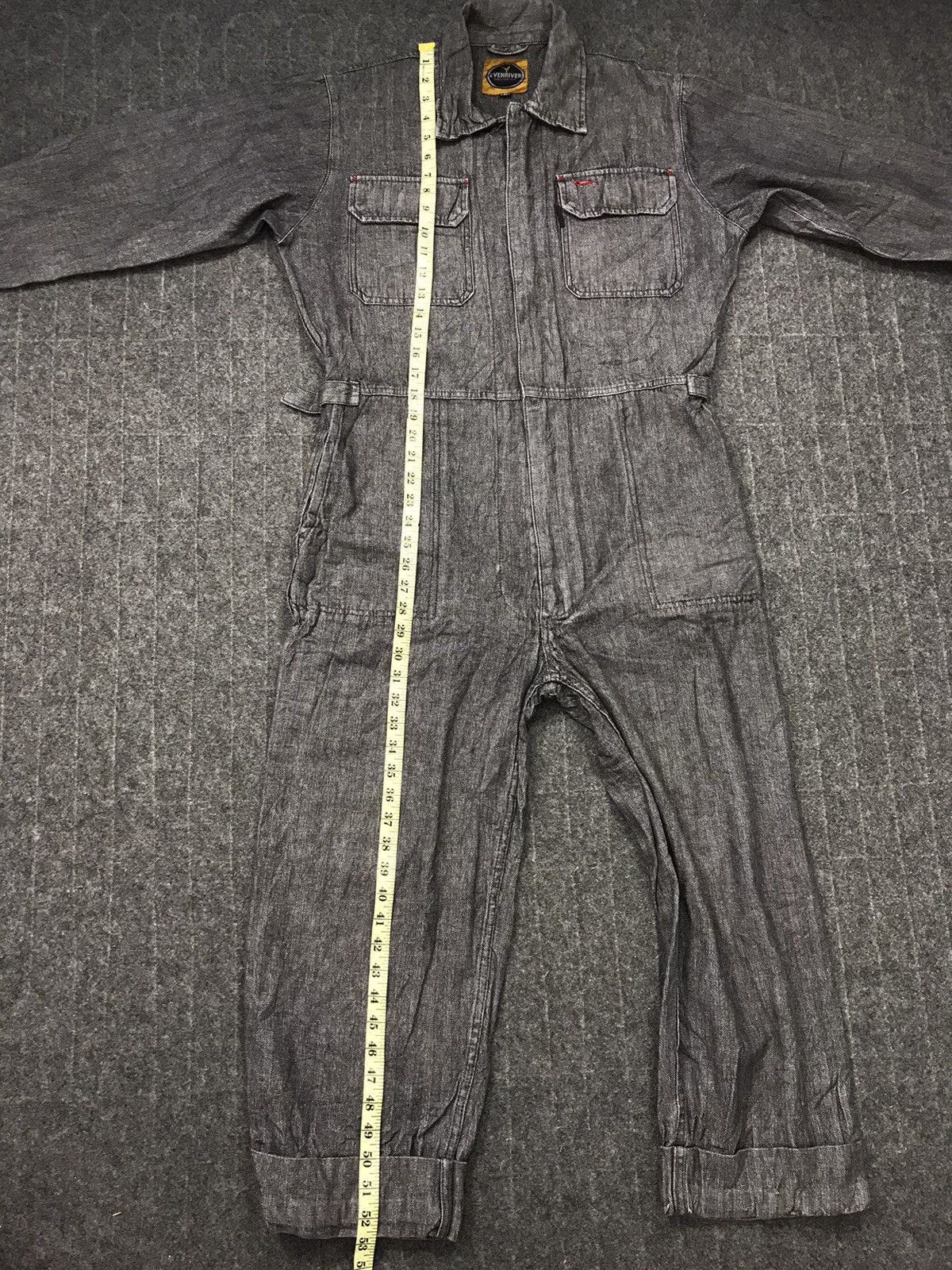 Japanese Brand Evenriver Coverall Striped Denim Pant Workwear Carpenter Size US 38 / EU 54 - 11 Thumbnail