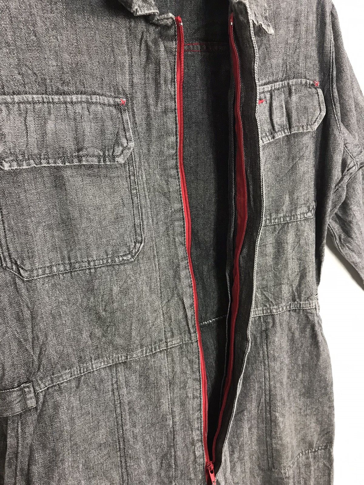 Japanese Brand Evenriver Coverall Striped Denim Pant Workwear Carpenter Size US 38 / EU 54 - 4 Thumbnail