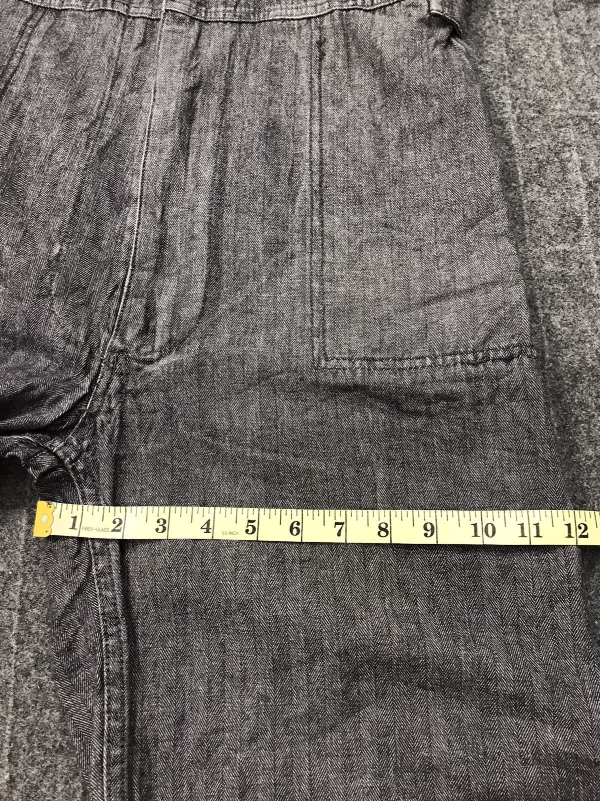 Japanese Brand Evenriver Coverall Striped Denim Pant Workwear Carpenter Size US 38 / EU 54 - 15 Thumbnail