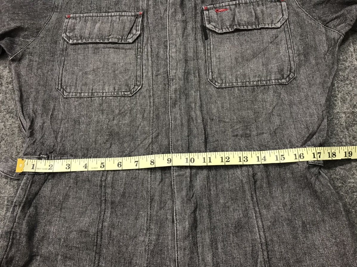 Japanese Brand Evenriver Coverall Striped Denim Pant Workwear Carpenter Size US 38 / EU 54 - 10 Thumbnail