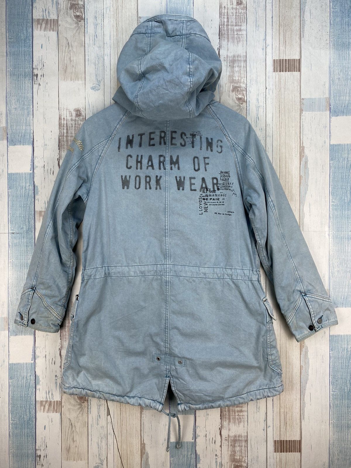 image of Designer Collection Cube Sugar Workwear Parka in Blue, Men's (Size Medium)