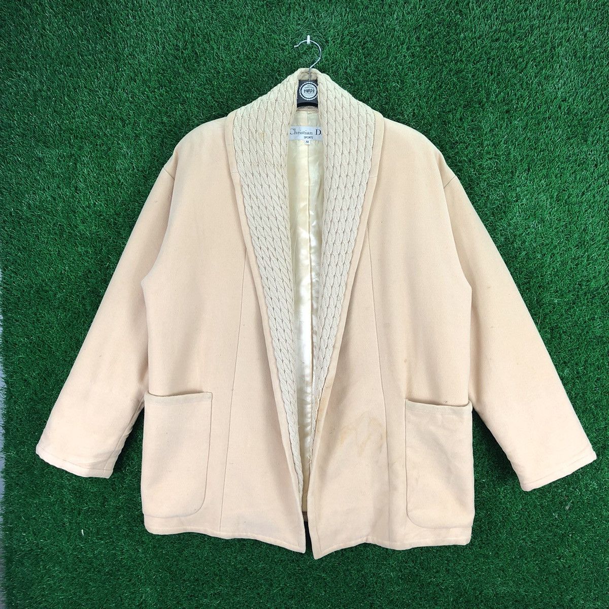 Dior Vintage Christian Dior Sports Wool Cardigan Size L / US 10 / IT 46 - 1 Thumbnail