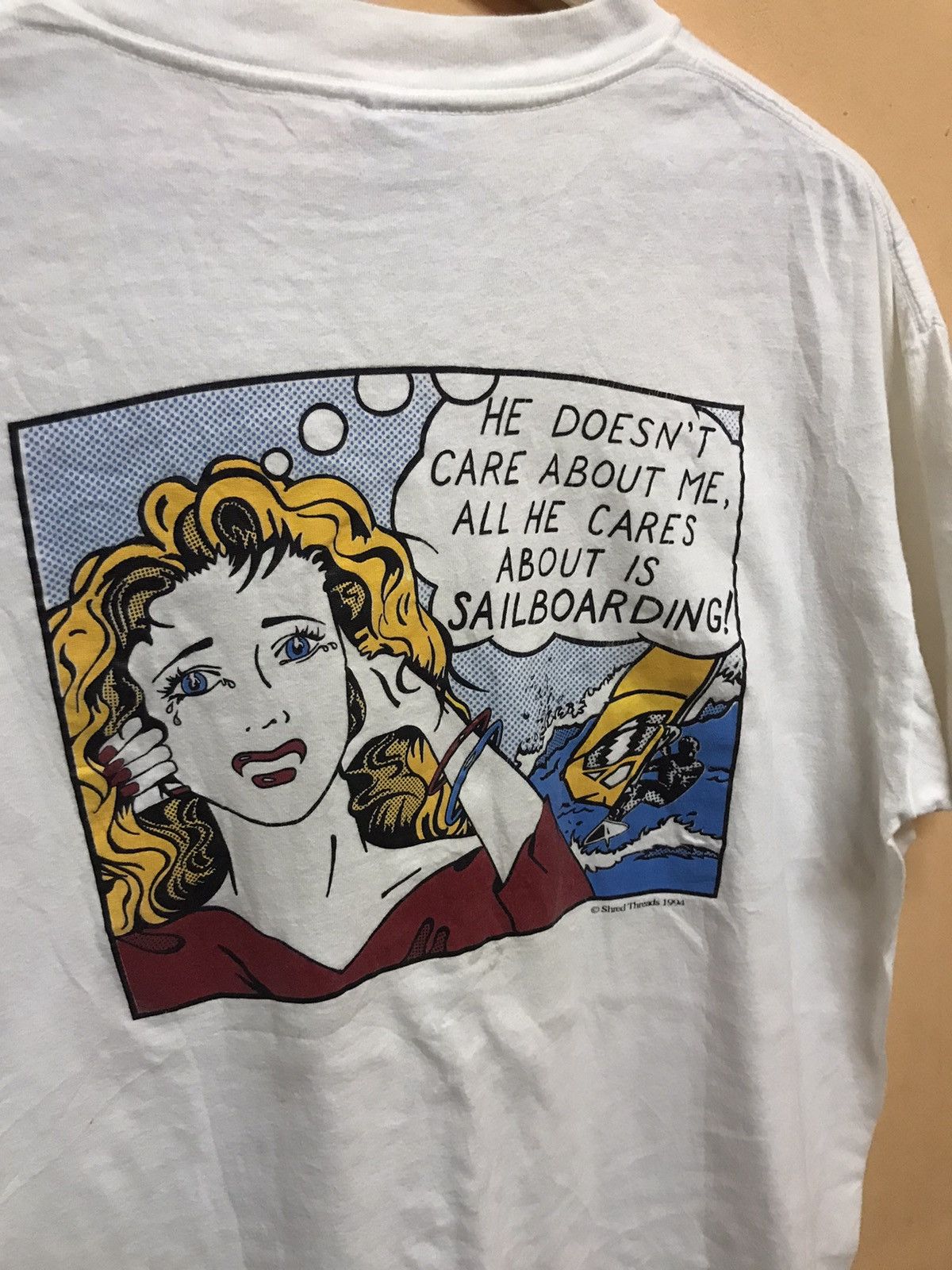 Vintage ‼️VTG 1994 ROY LICHTENSTEIN POP ART CRY GIRL VERY RARE‼️ Size US L / EU 52-54 / 3 - 7 Thumbnail