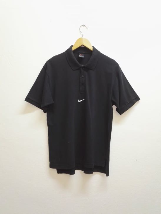 Nike Vtg Nike Small Logo Short Sleeve Colar Shirt (c25) Size US M / EU 48-50 / 2 - 1 Thumbnail