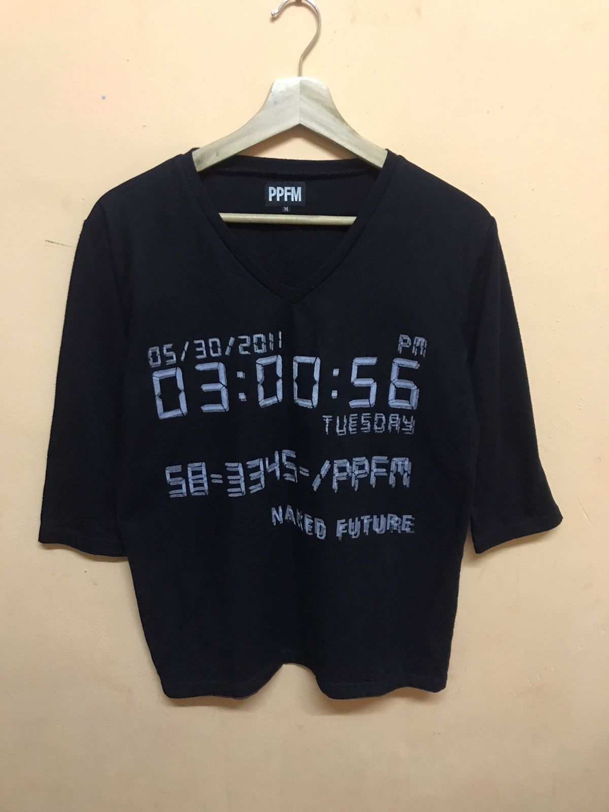 Japanese Brand × PPFM ‼️PPFM DATE AND TIME TSHIRT DOUBLE LAYER NET‼️ Size US M / EU 48-50 / 2 - 1 Thumbnail
