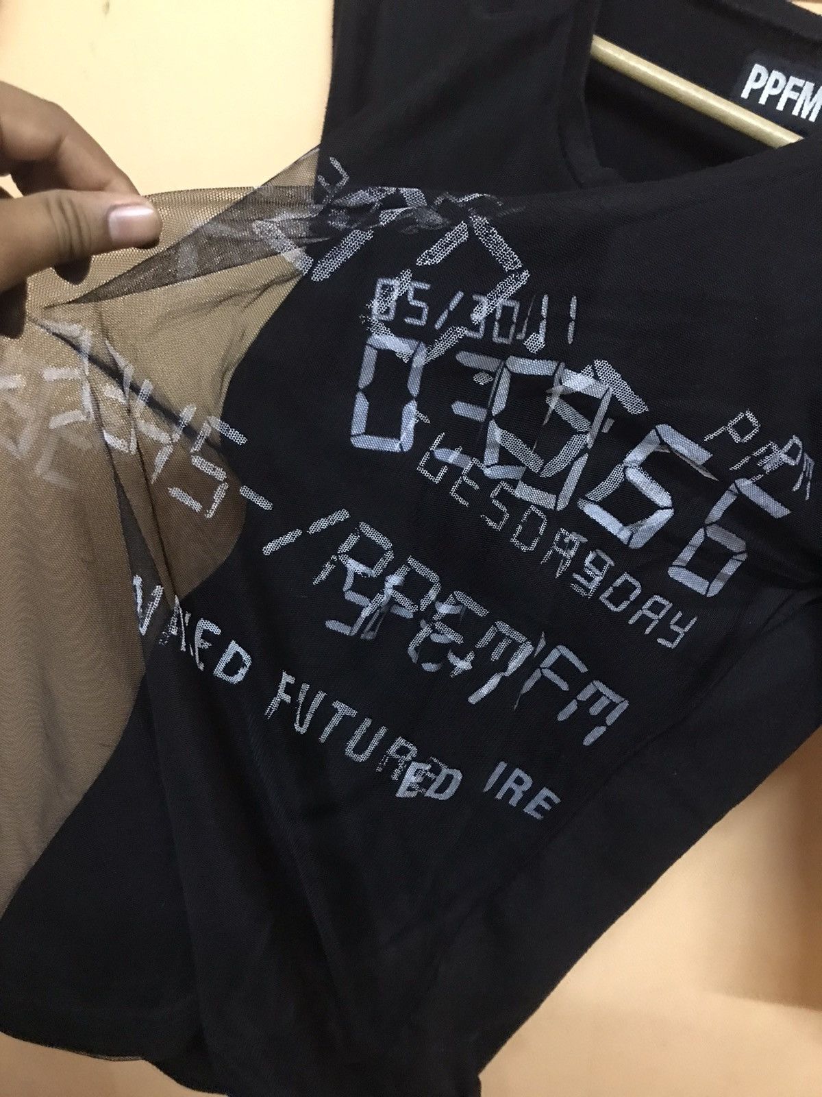 Japanese Brand × PPFM ‼️PPFM DATE AND TIME TSHIRT DOUBLE LAYER NET‼️ Size US M / EU 48-50 / 2 - 8 Thumbnail