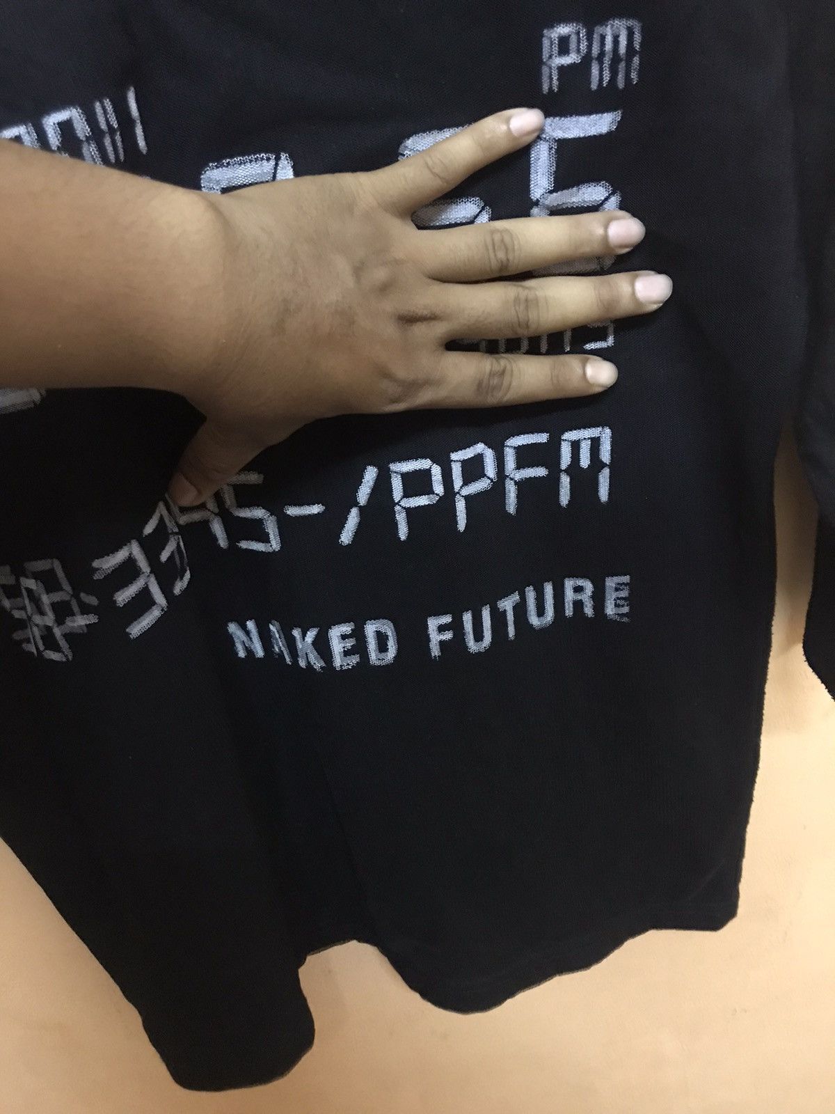 Japanese Brand × PPFM ‼️PPFM DATE AND TIME TSHIRT DOUBLE LAYER NET‼️ Size US M / EU 48-50 / 2 - 6 Thumbnail