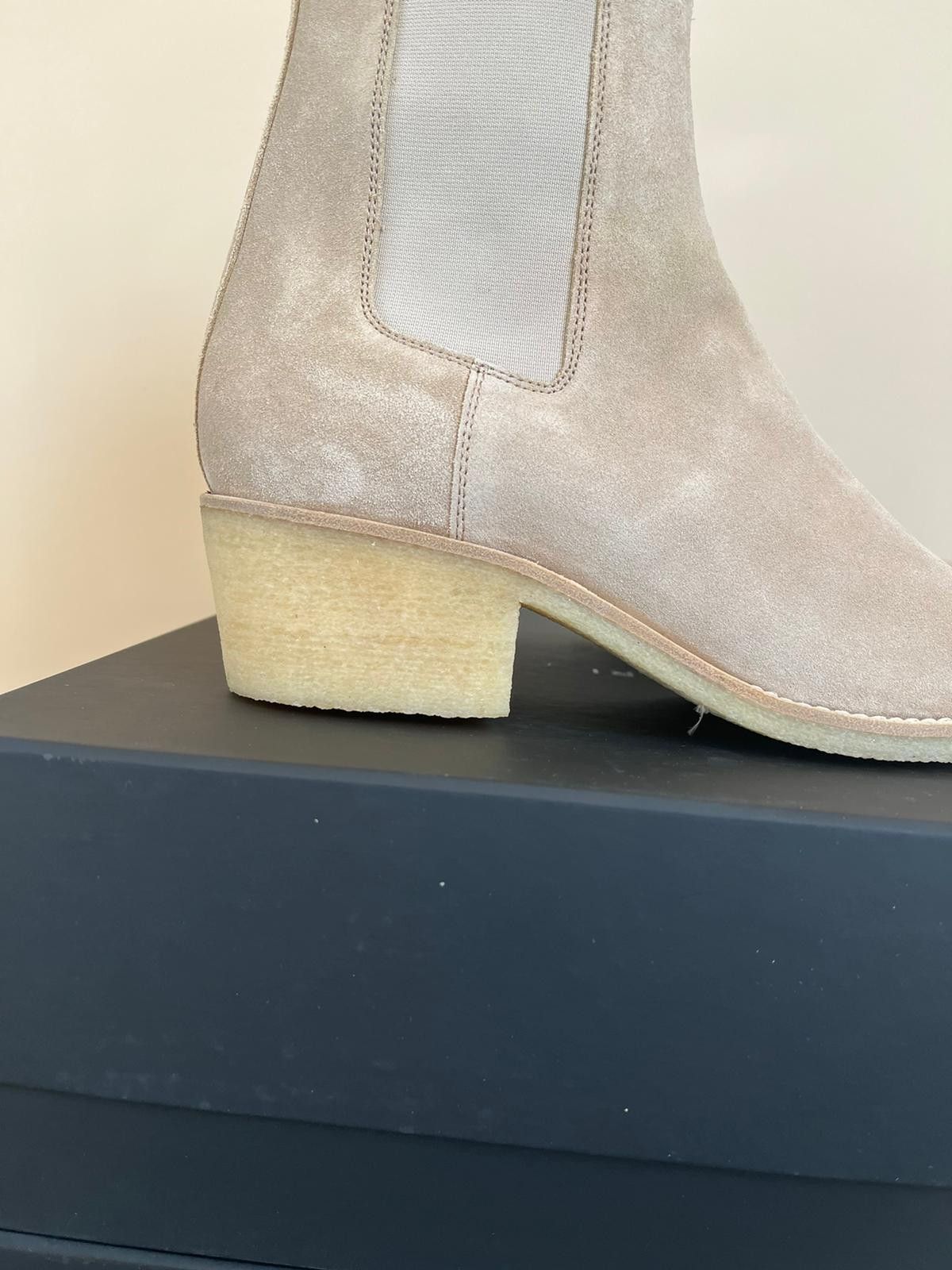 Amiri Crepe Pointy Toe Chelsea Boot in Tan Size US 11 / EU 44 - 3 Thumbnail