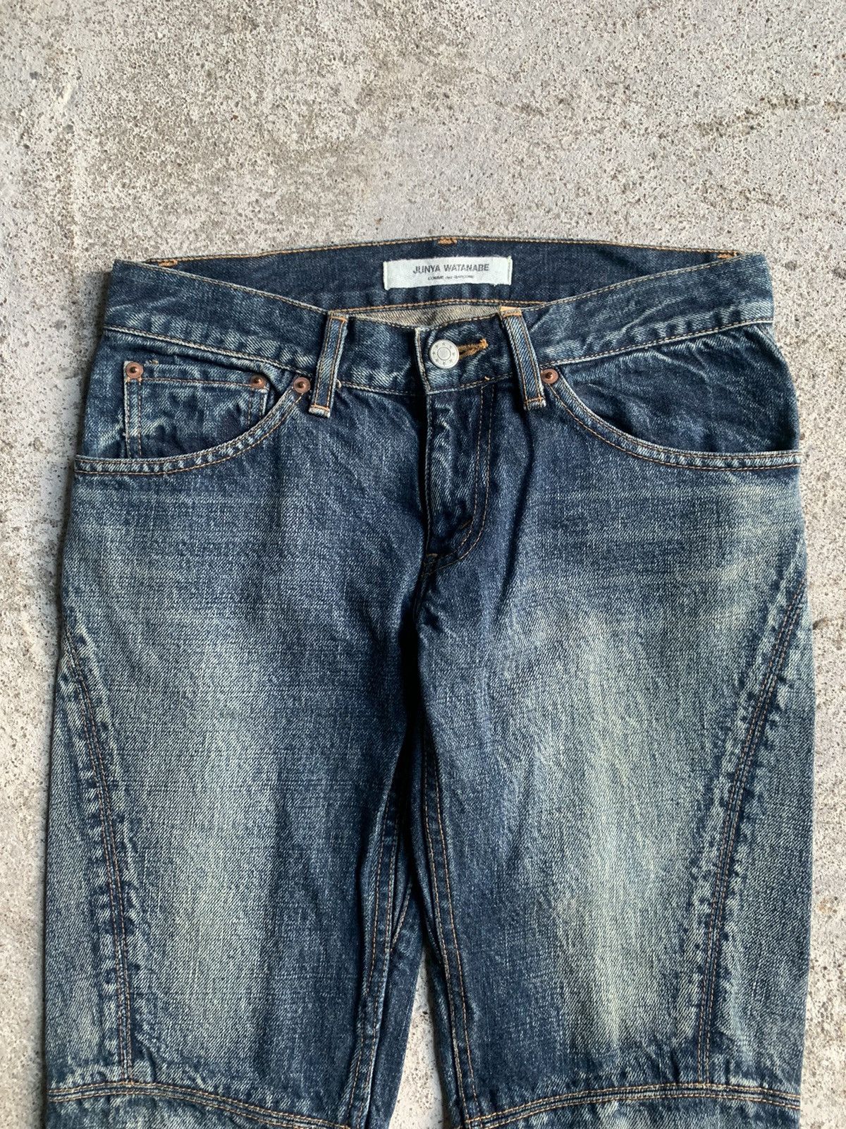 Junya Watanabe AD2002 JUNYA WATANABE COMME DES GARCONS Bikers Denim Pants Size US 29 - 3 Thumbnail