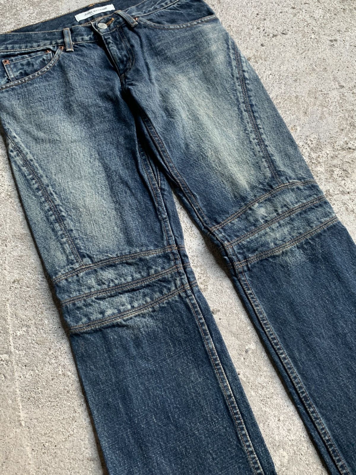 Junya Watanabe AD2002 JUNYA WATANABE COMME DES GARCONS Bikers Denim Pants Size US 29 - 5 Thumbnail