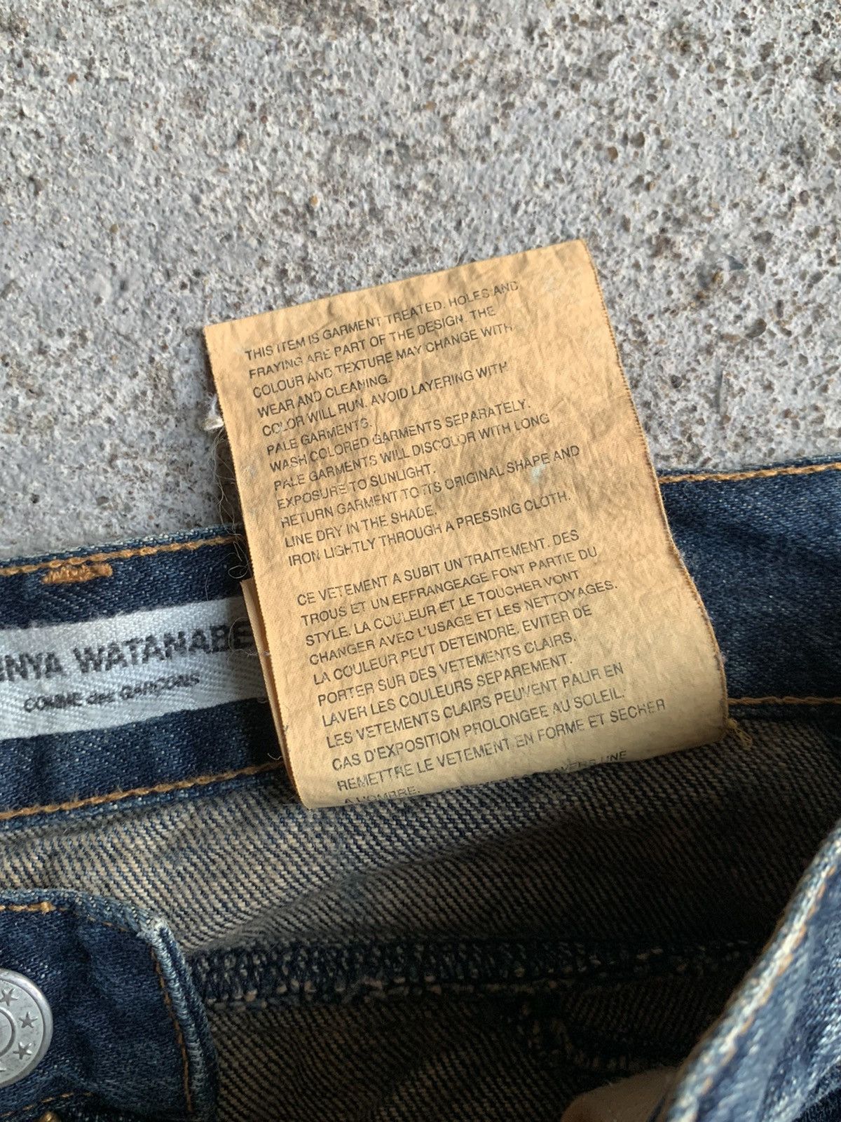 Junya Watanabe AD2002 JUNYA WATANABE COMME DES GARCONS Bikers Denim Pants Size US 29 - 11 Thumbnail