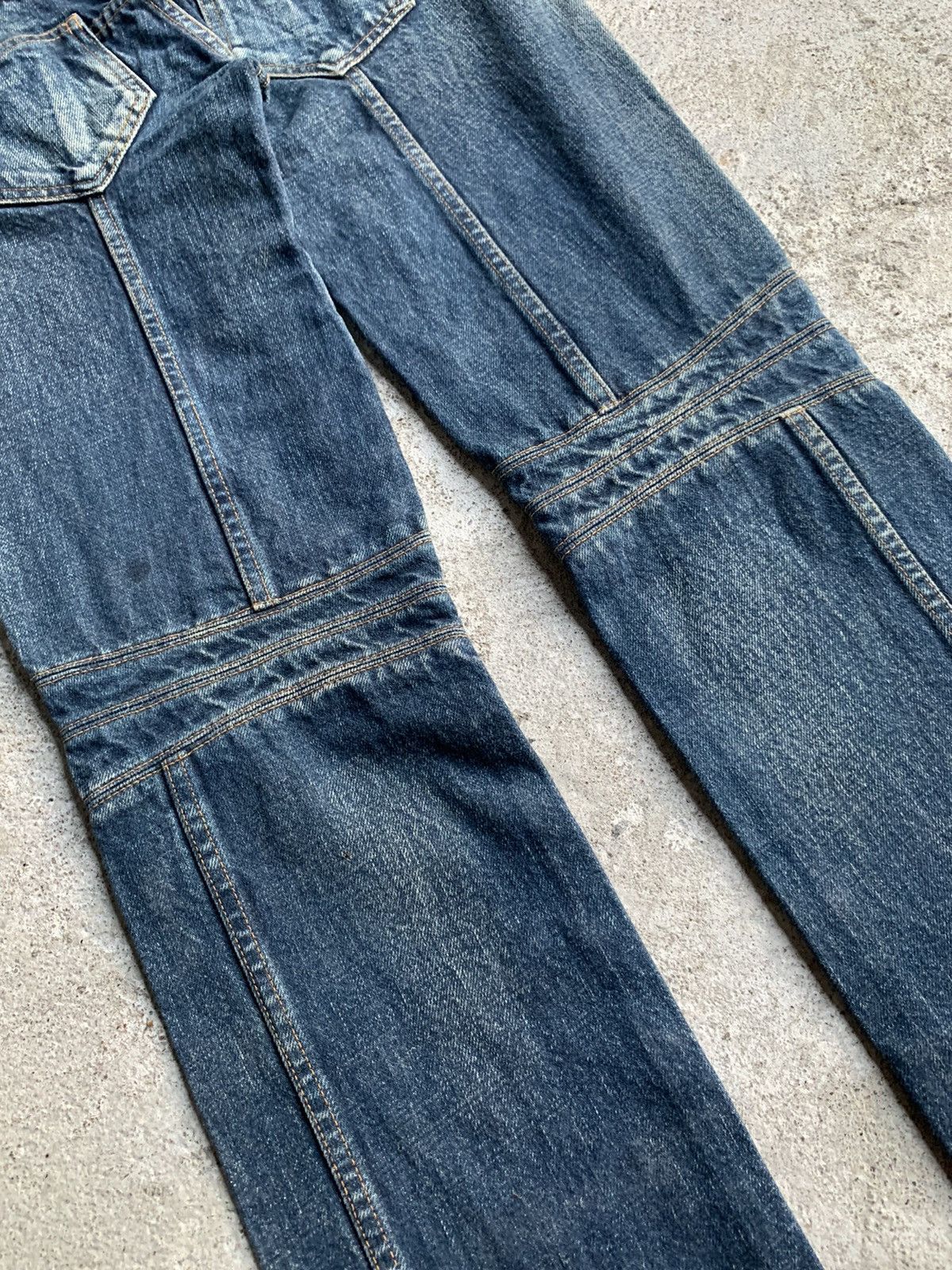 Junya Watanabe AD2002 JUNYA WATANABE COMME DES GARCONS Bikers Denim Pants Size US 29 - 6 Thumbnail