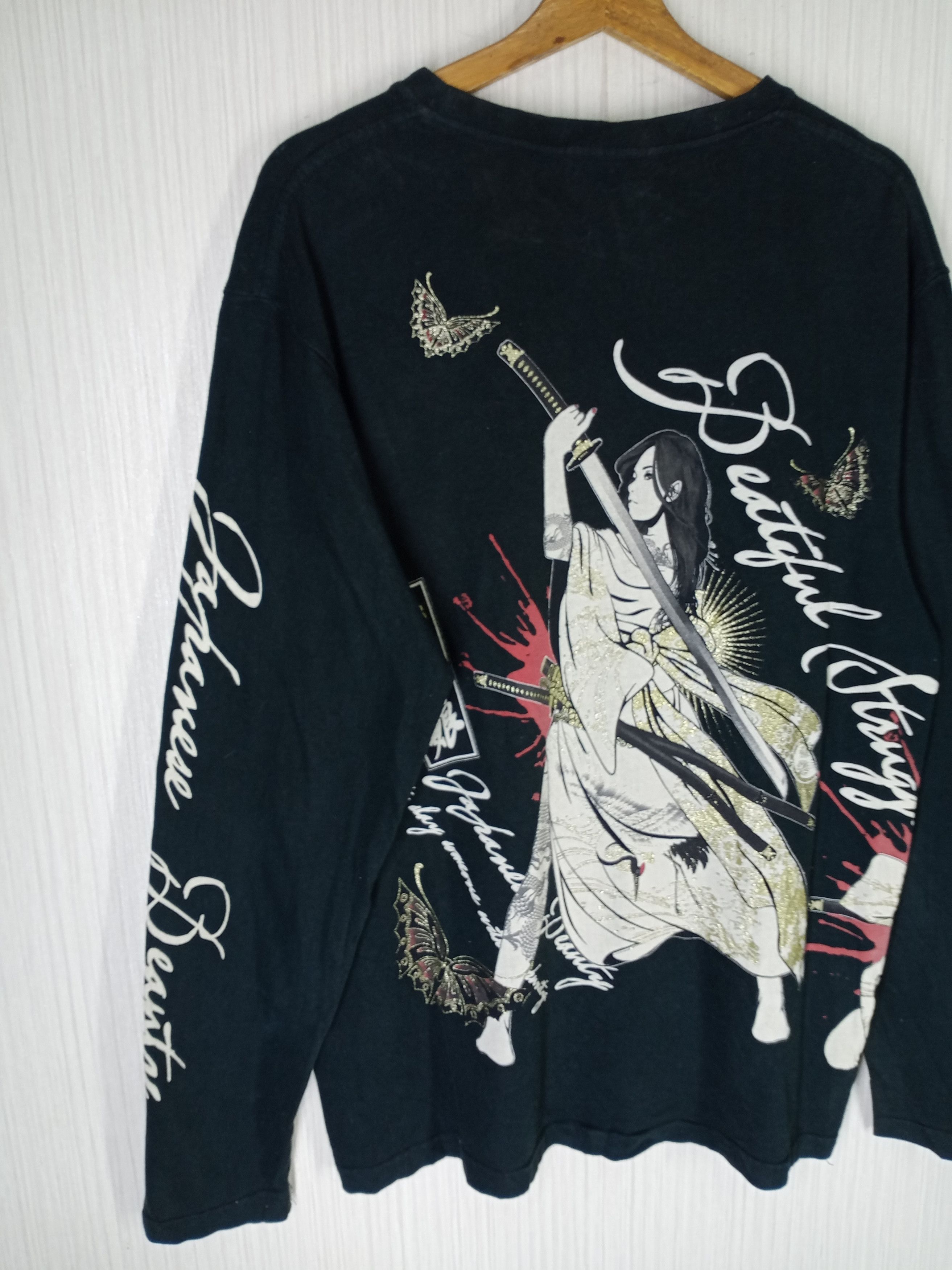 Japanese Brand Rare Divine Retribution Geisha Nice Design Long Sleeve Size US XL / EU 56 / 4 - 7 Thumbnail