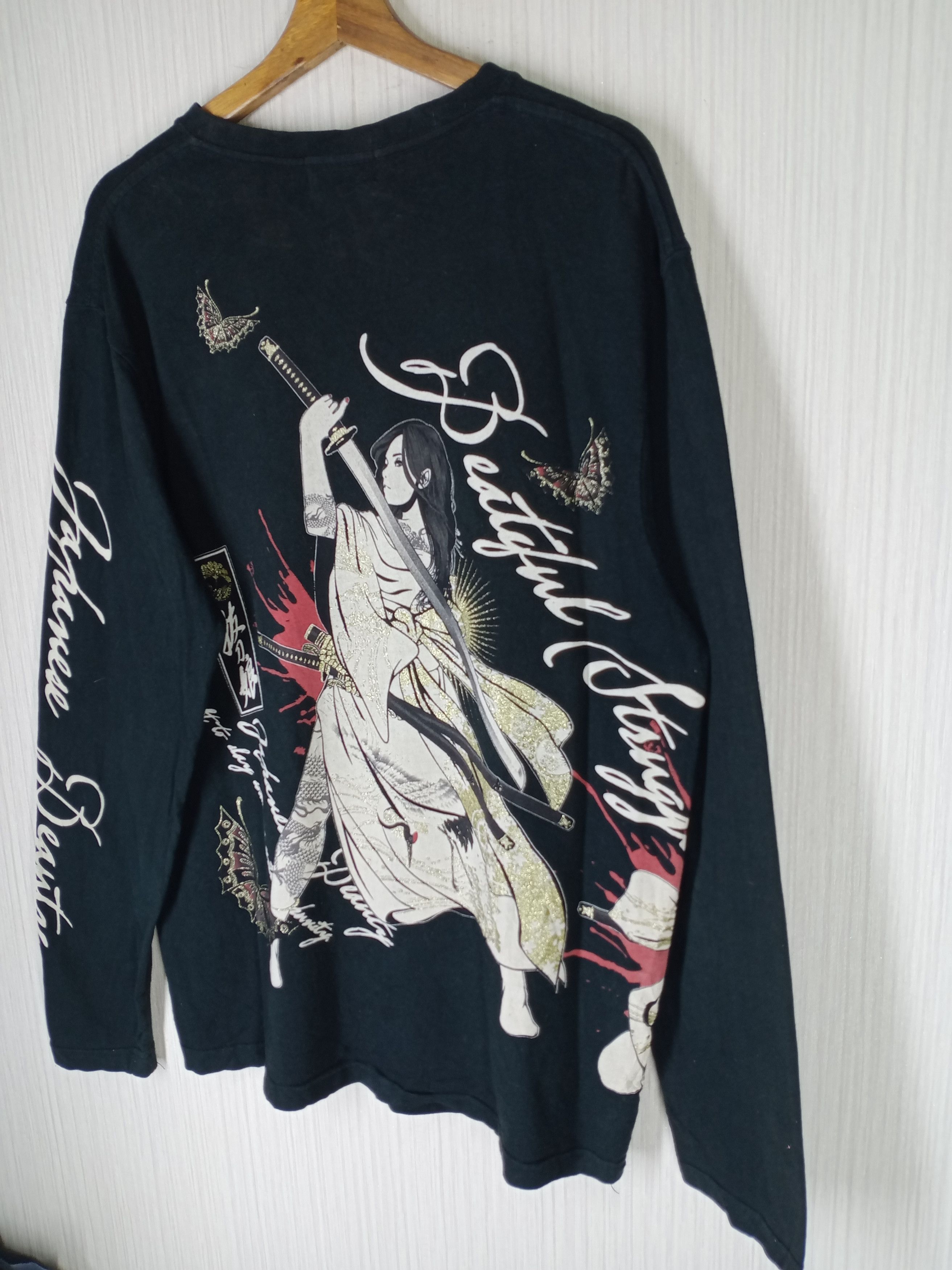 Japanese Brand Rare Divine Retribution Geisha Nice Design Long Sleeve Size US XL / EU 56 / 4 - 8 Thumbnail