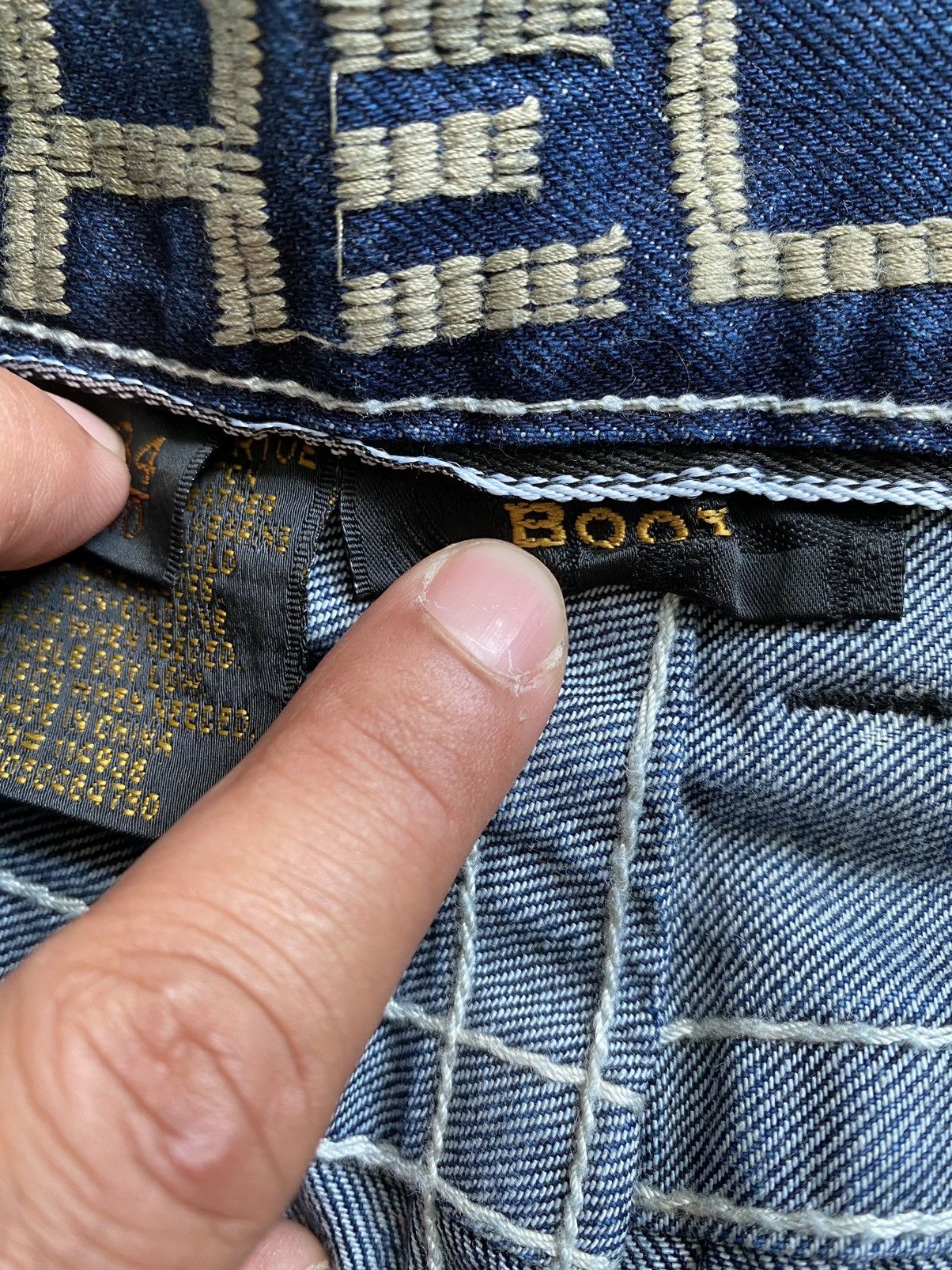 Hysteric Glamour × Japanese Brand × Tornado Mart HELX Denim Cromeheart Design Patchwork Style Size US 34 / EU 50 - 15 Thumbnail