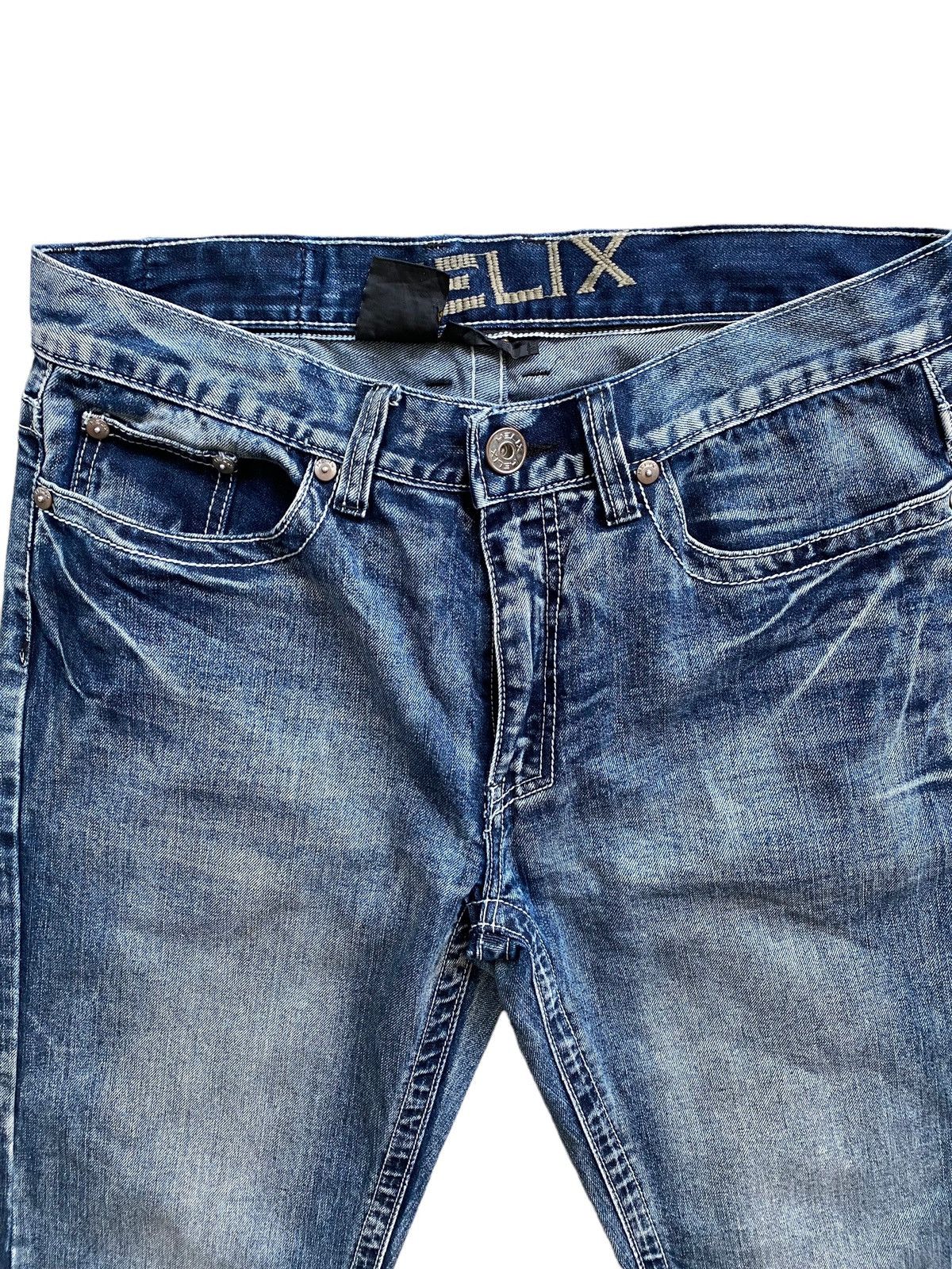 Hysteric Glamour × Japanese Brand × Tornado Mart HELX Denim Cromeheart Design Patchwork Style Size US 34 / EU 50 - 8 Thumbnail