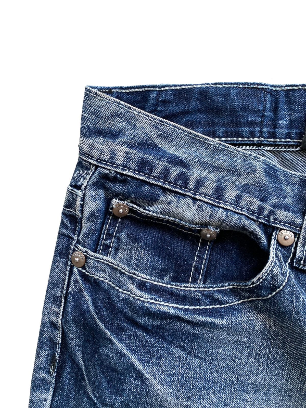Hysteric Glamour × Japanese Brand × Tornado Mart HELX Denim Cromeheart Design Patchwork Style Size US 34 / EU 50 - 12 Thumbnail