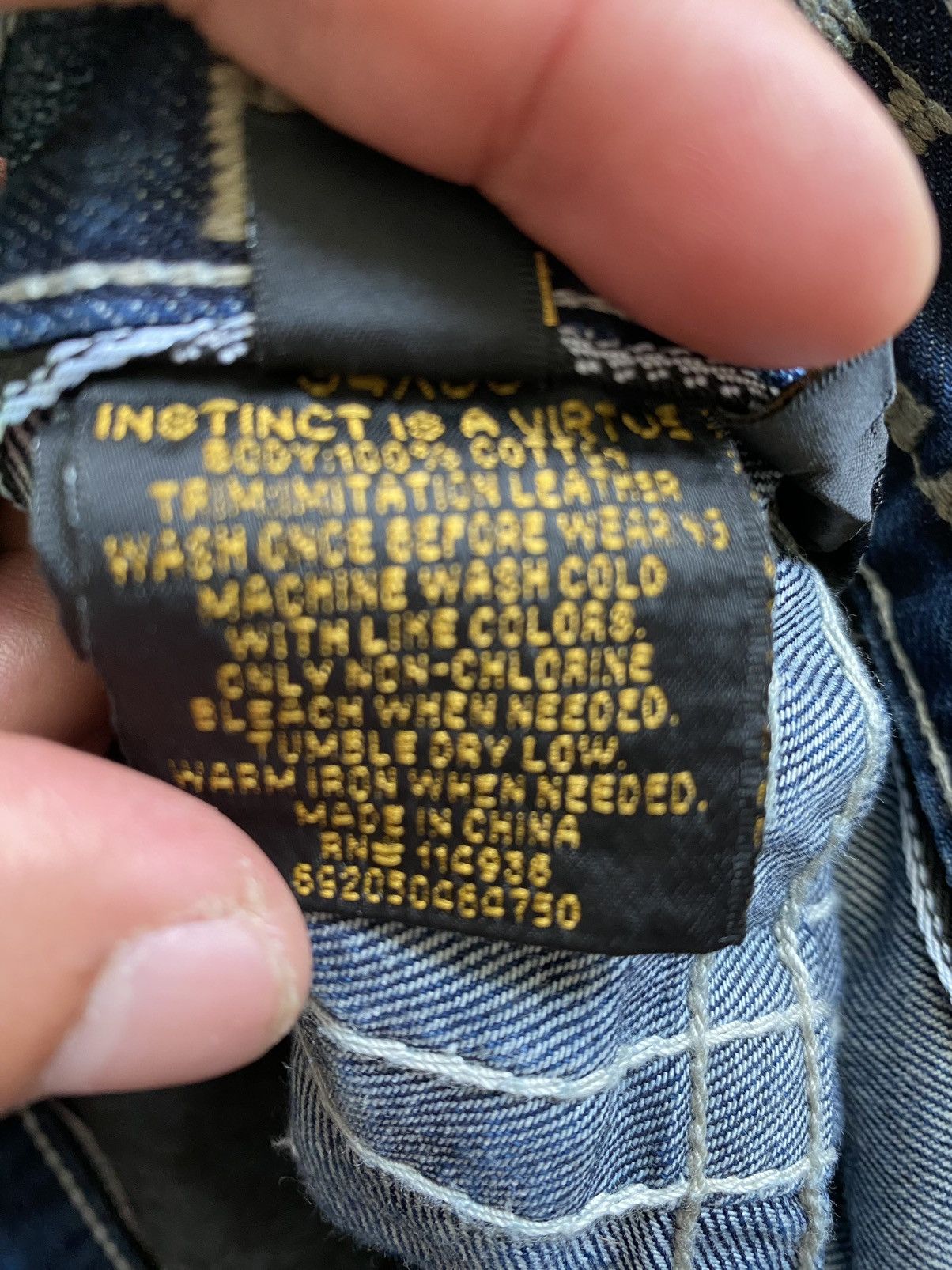 Hysteric Glamour × Japanese Brand × Tornado Mart HELX Denim Cromeheart Design Patchwork Style Size US 34 / EU 50 - 17 Thumbnail