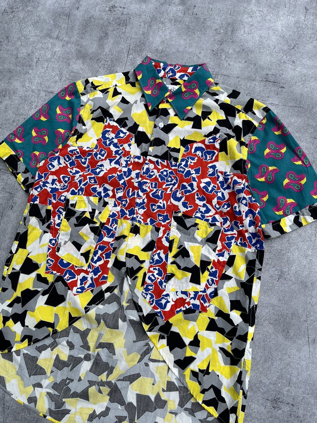Ganryu S/S2012 Pattern Clashing Uneven Shirt Size US S / EU 44-46 / 1 - 2 Thumbnail