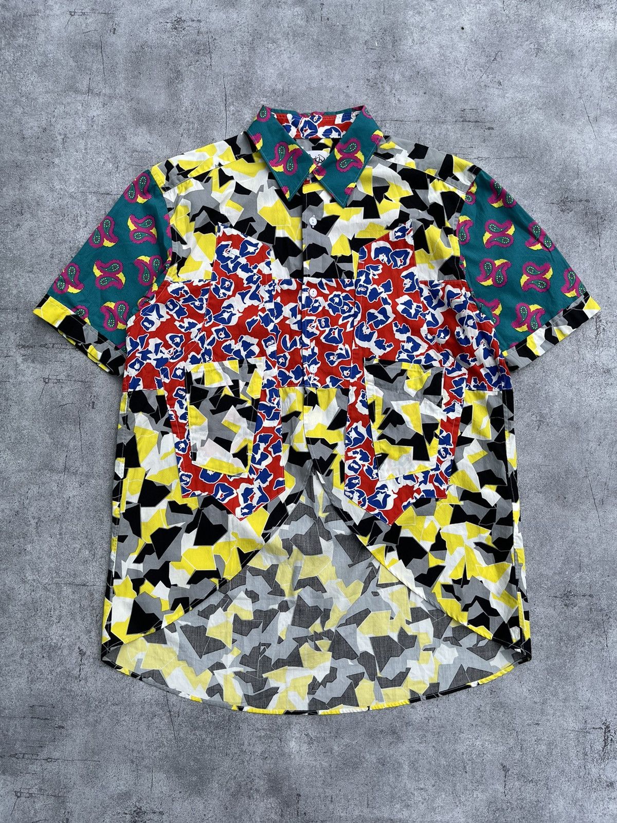 Ganryu S/S2012 Pattern Clashing Uneven Shirt Size US S / EU 44-46 / 1 - 1 Thumbnail