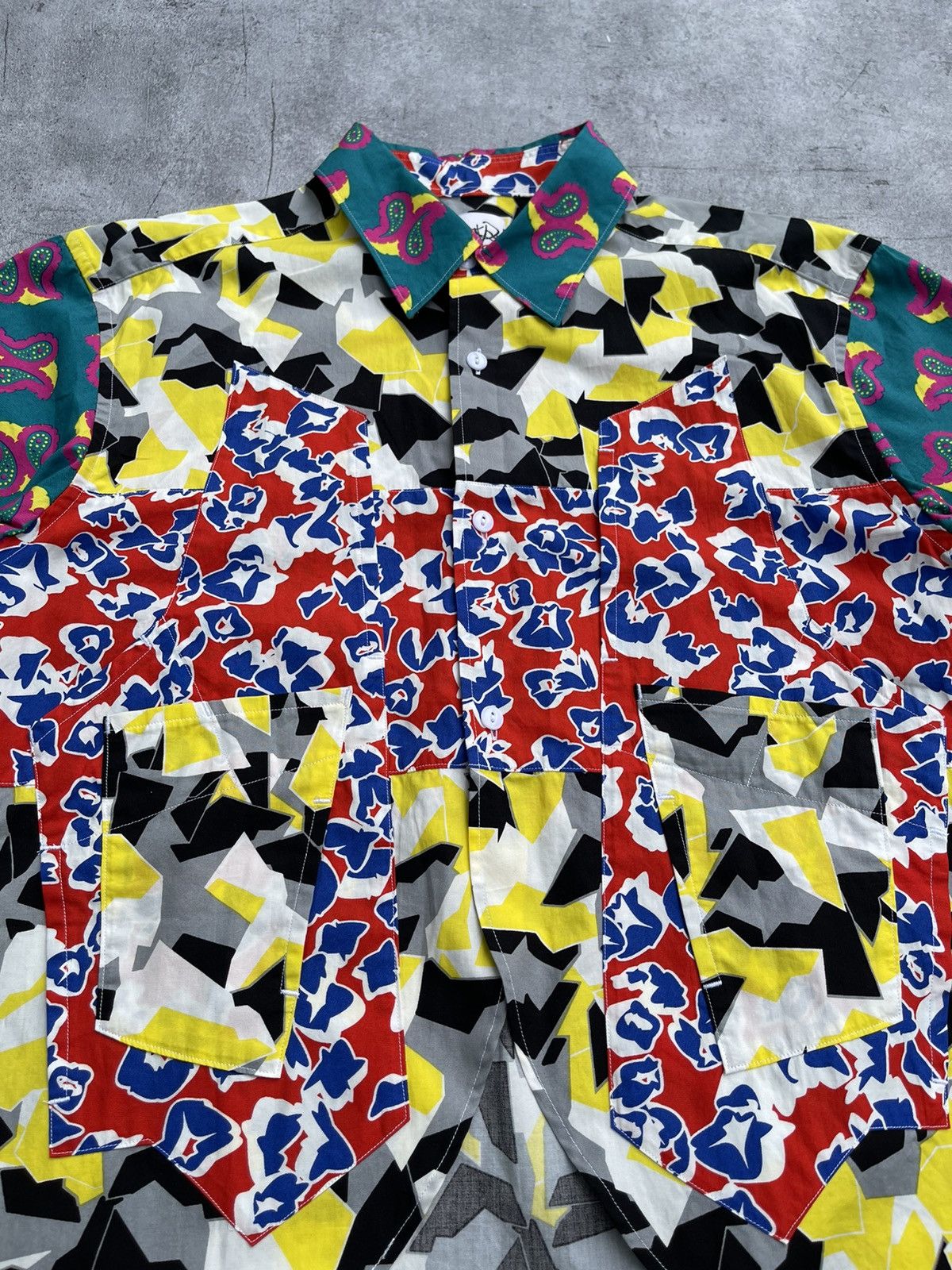 Ganryu S/S2012 Pattern Clashing Uneven Shirt Size US S / EU 44-46 / 1 - 4 Thumbnail