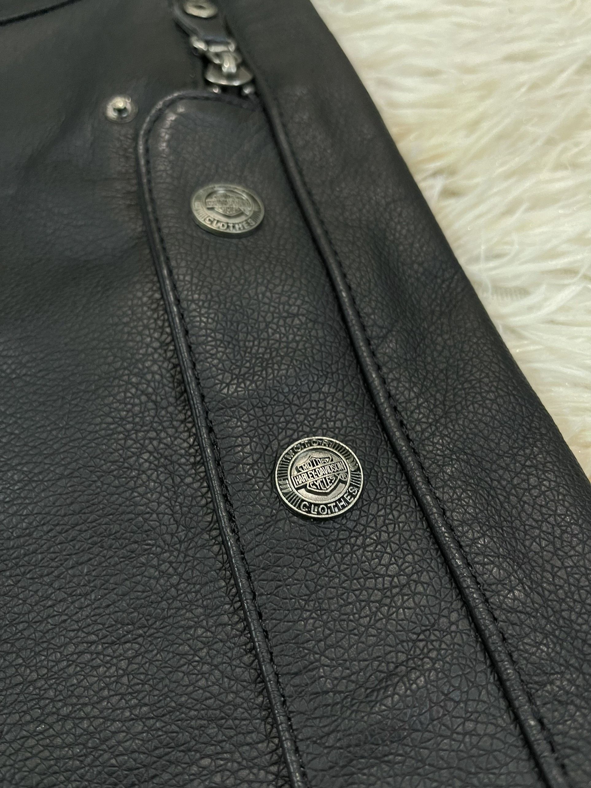 Harley Davidson Harley Davidson 1990's Leather Chaps Size US 34 / EU 50 - 6 Thumbnail