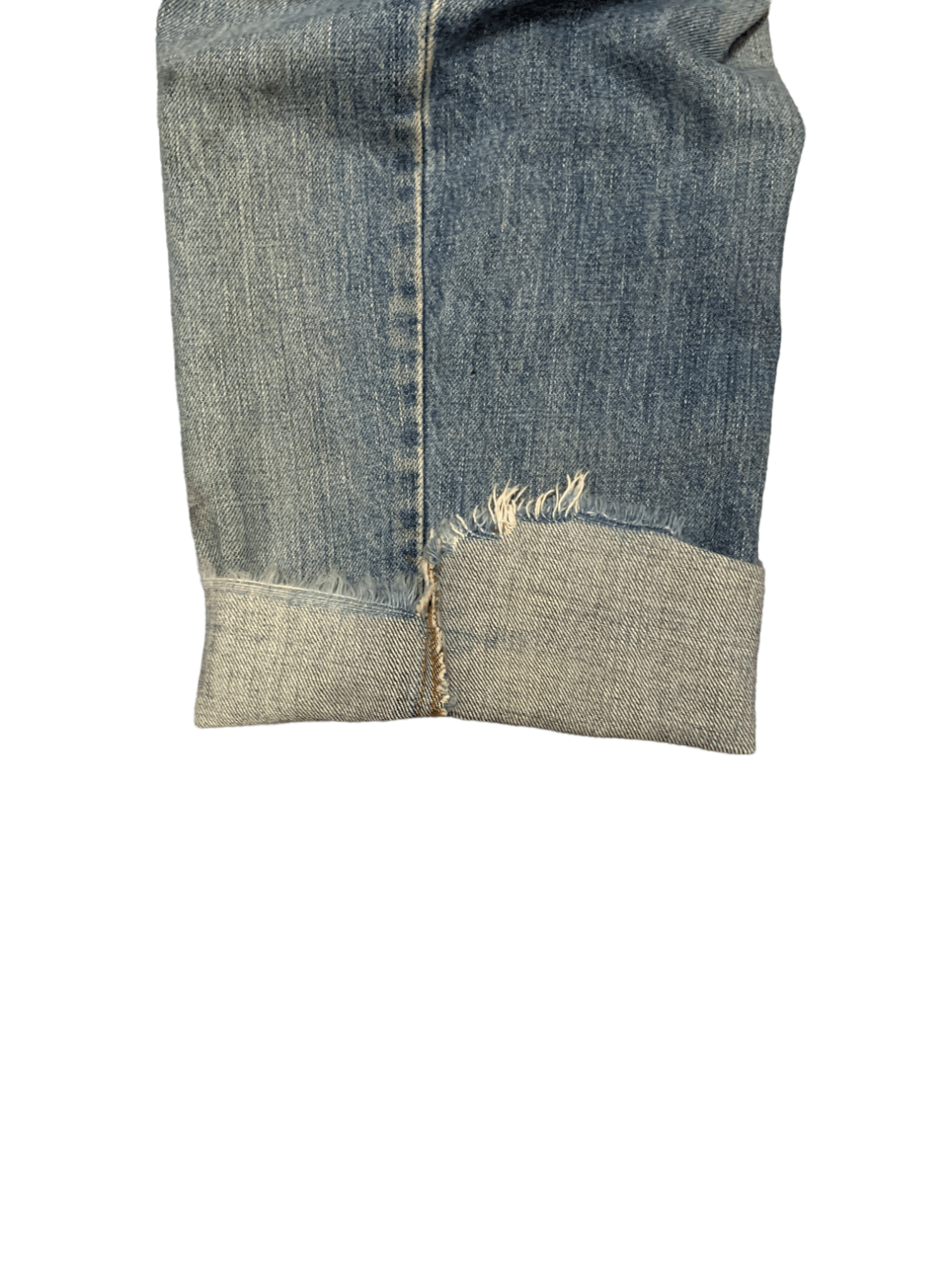 Levi's Vintage 90s Levis 503 Blue Wash Distressed Jean Shorts Jorts Size US 28 / EU 44 - 9 Thumbnail