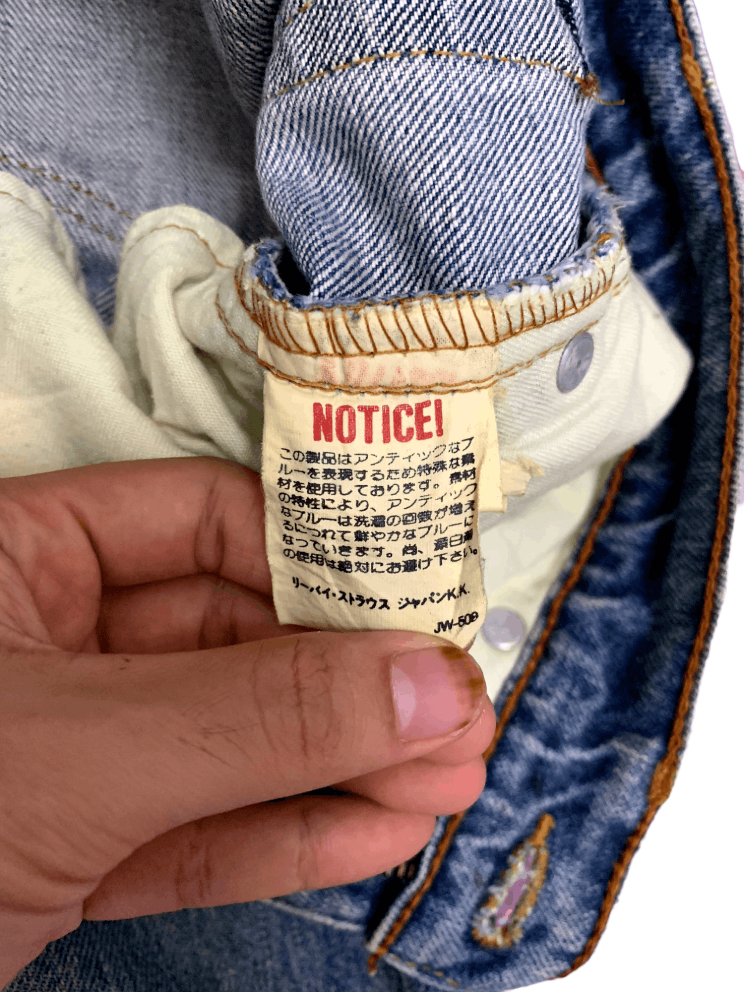 Levi's Vintage 90s Levis 503 Blue Wash Distressed Jean Shorts Jorts Size US 28 / EU 44 - 4 Thumbnail