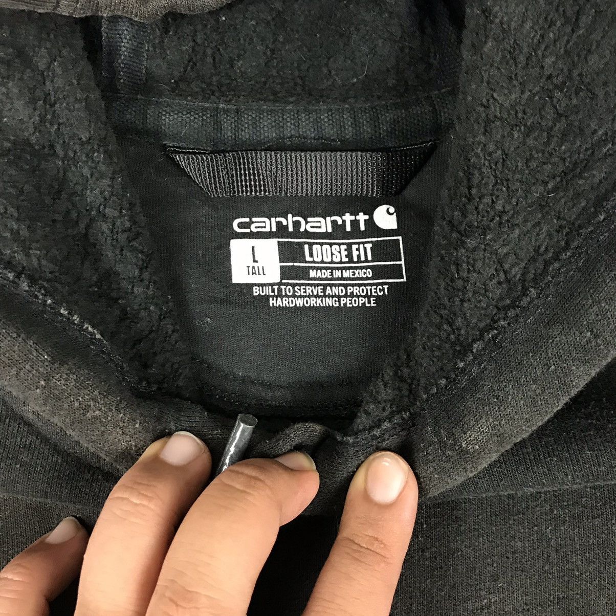 Carhartt × Carhartt Wip × Vintage Very Rare Sunfaded Distressed Carhartt Hoodie Size US L / EU 52-54 / 3 - 4 Thumbnail