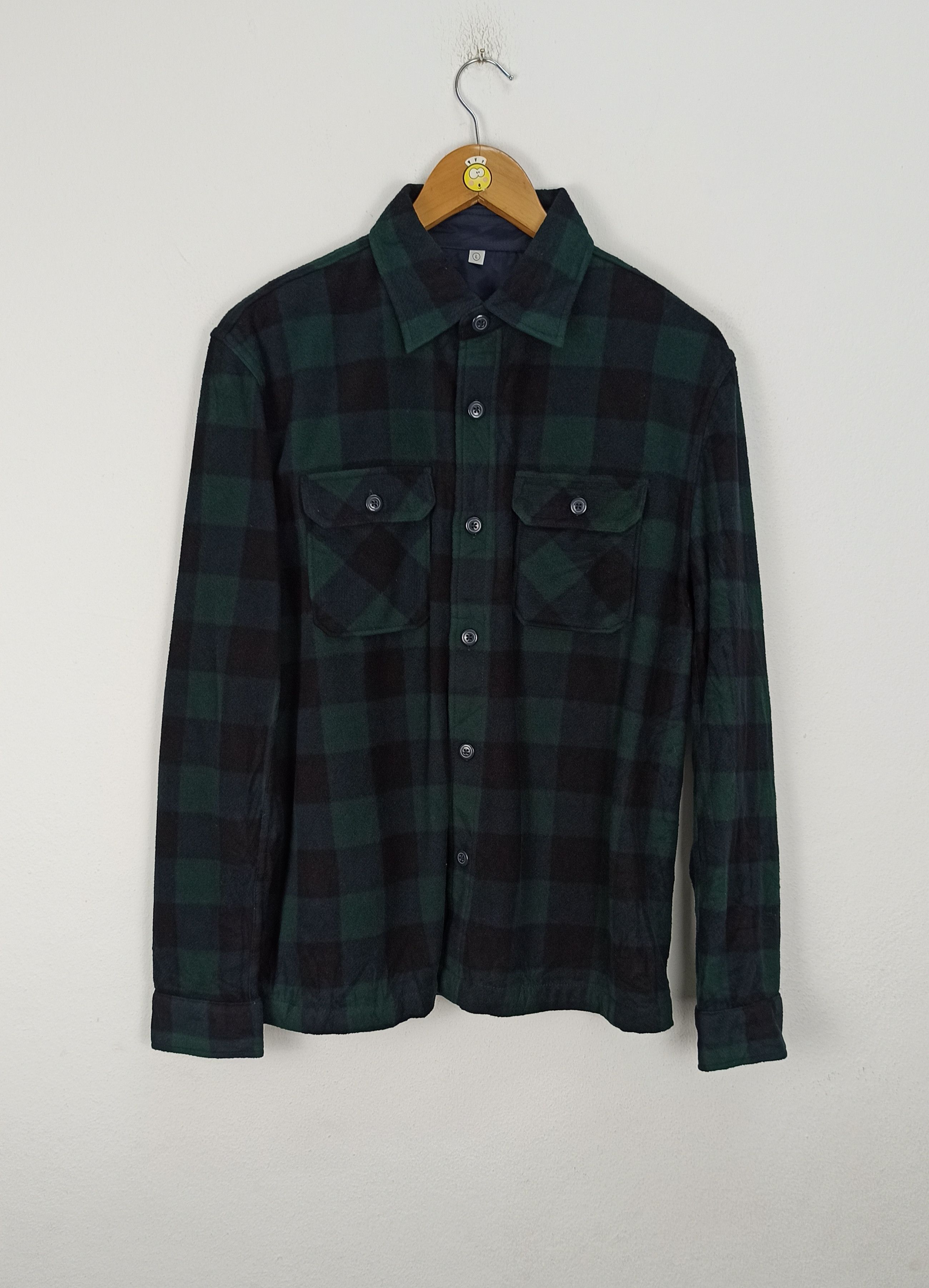 Other Uniqlo Flannel Green Colour Good Condition used Size US L / EU 52-54 / 3 - 1 Thumbnail